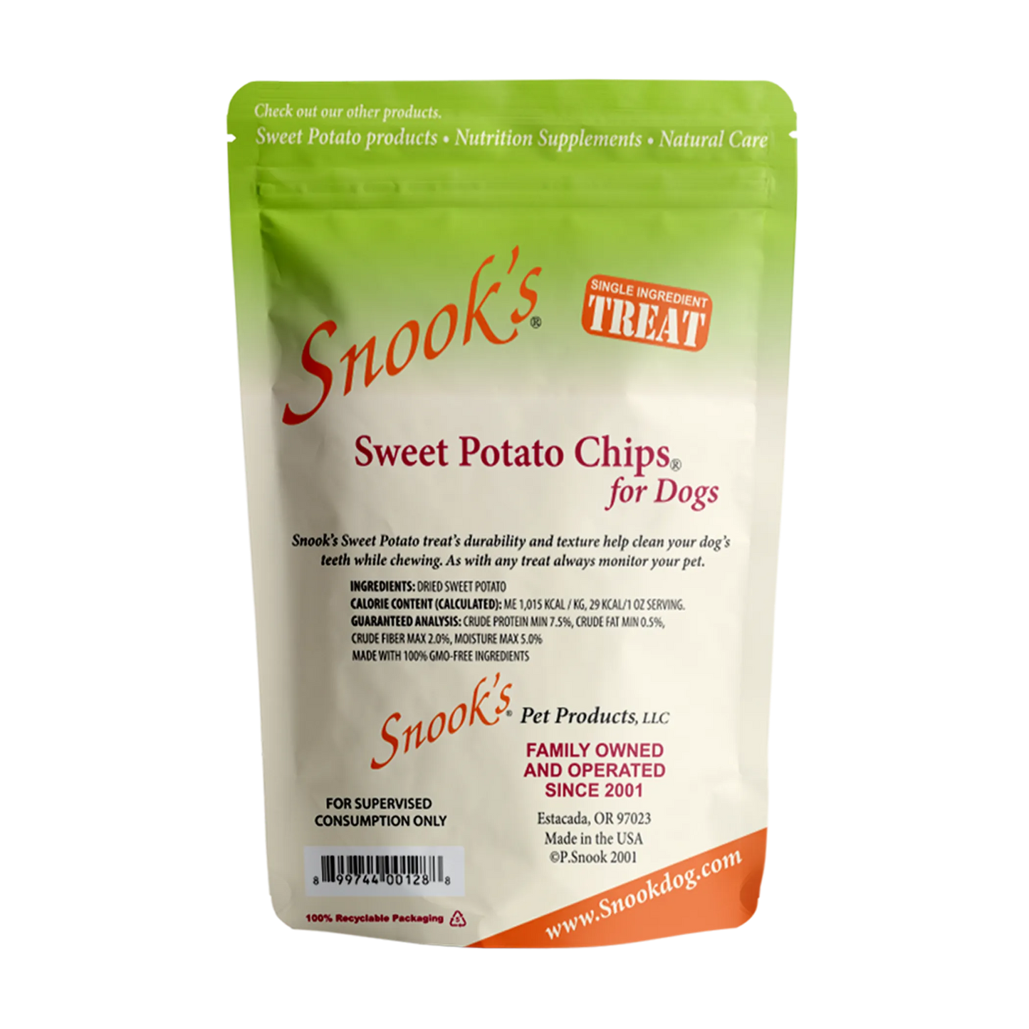 Sweet Potato Dog Chips - GMO-Free & Nutritious Dog Treat
