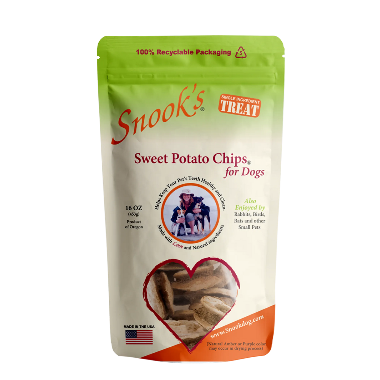 Sweet Potato Dog Chips - GMO-Free & Nutritious Dog Treat