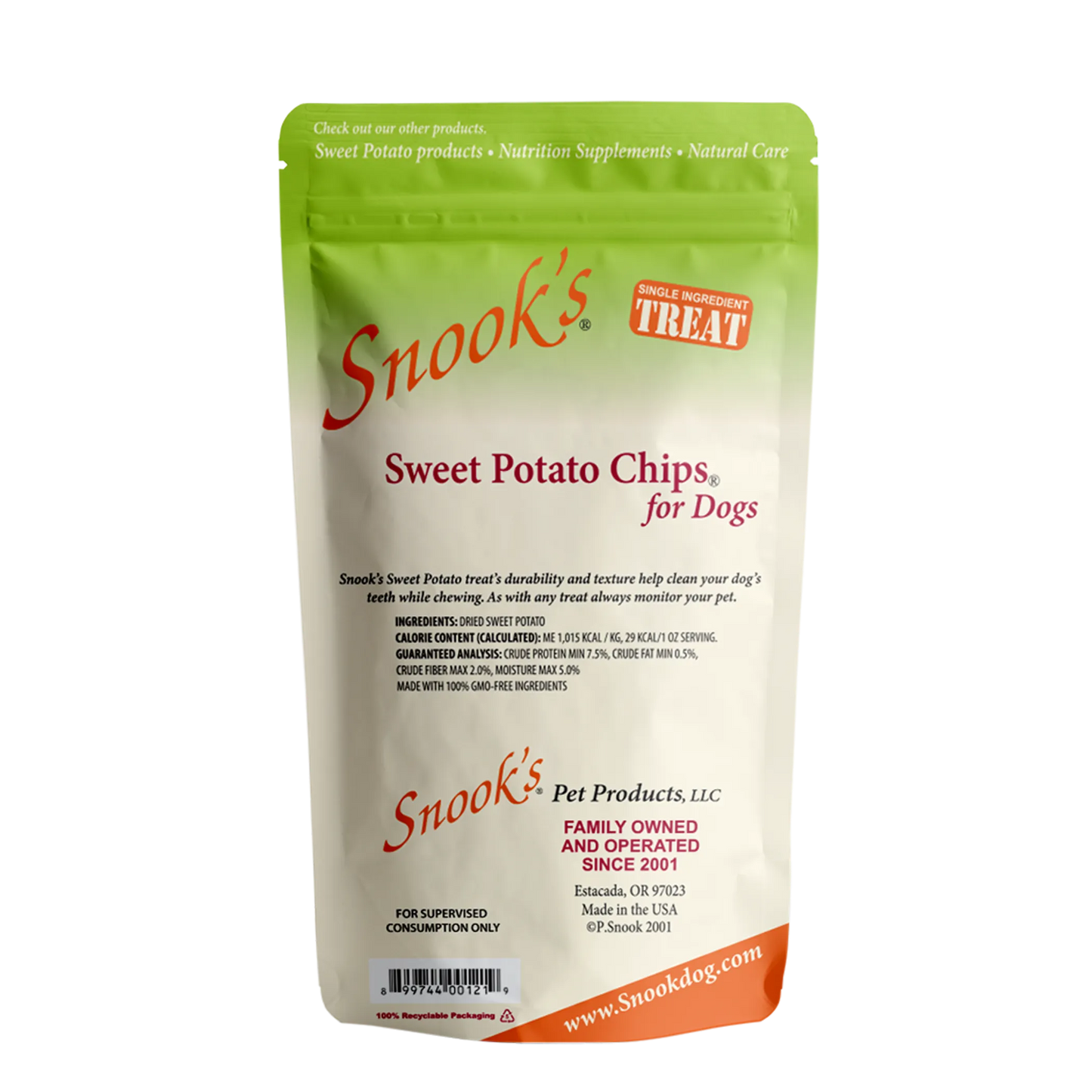 Sweet Potato Dog Chips - GMO-Free & Nutritious Dog Treat