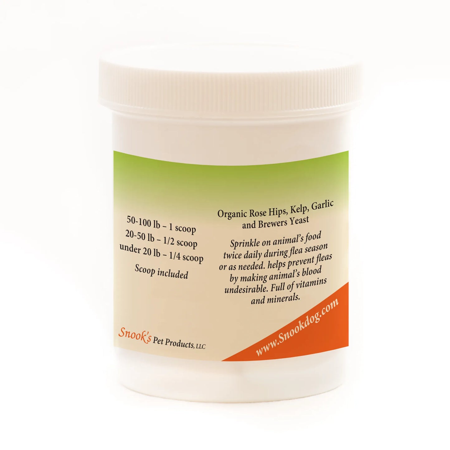 Snook's Nutritional Flea Supplement - Organic Blend for Flea Protection
