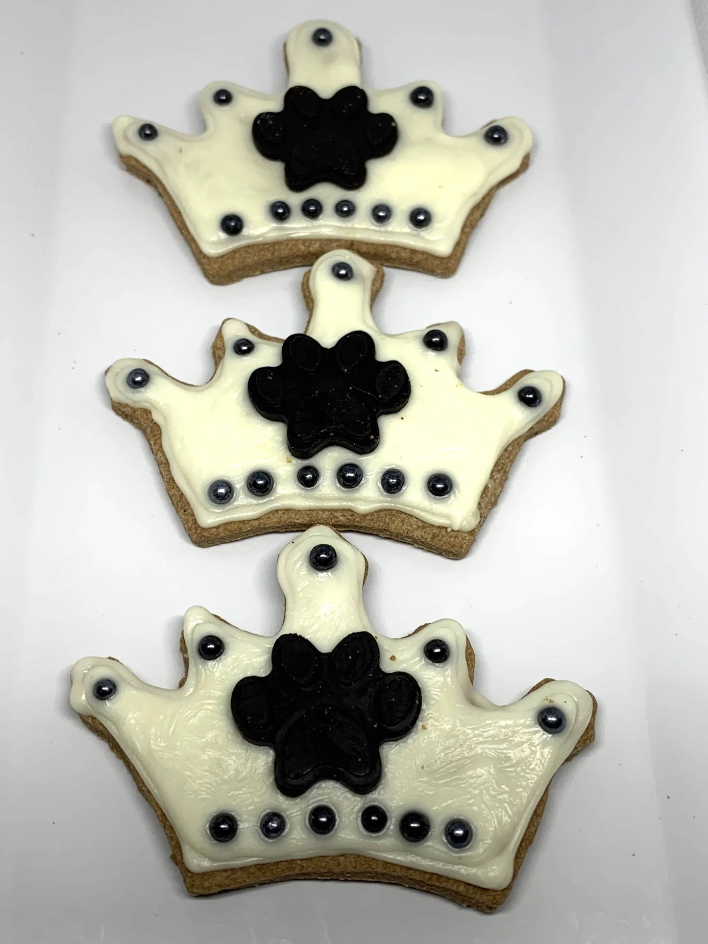 Top Dog Royal Crown Cookies - Carob Cookies with Vanilla Icing