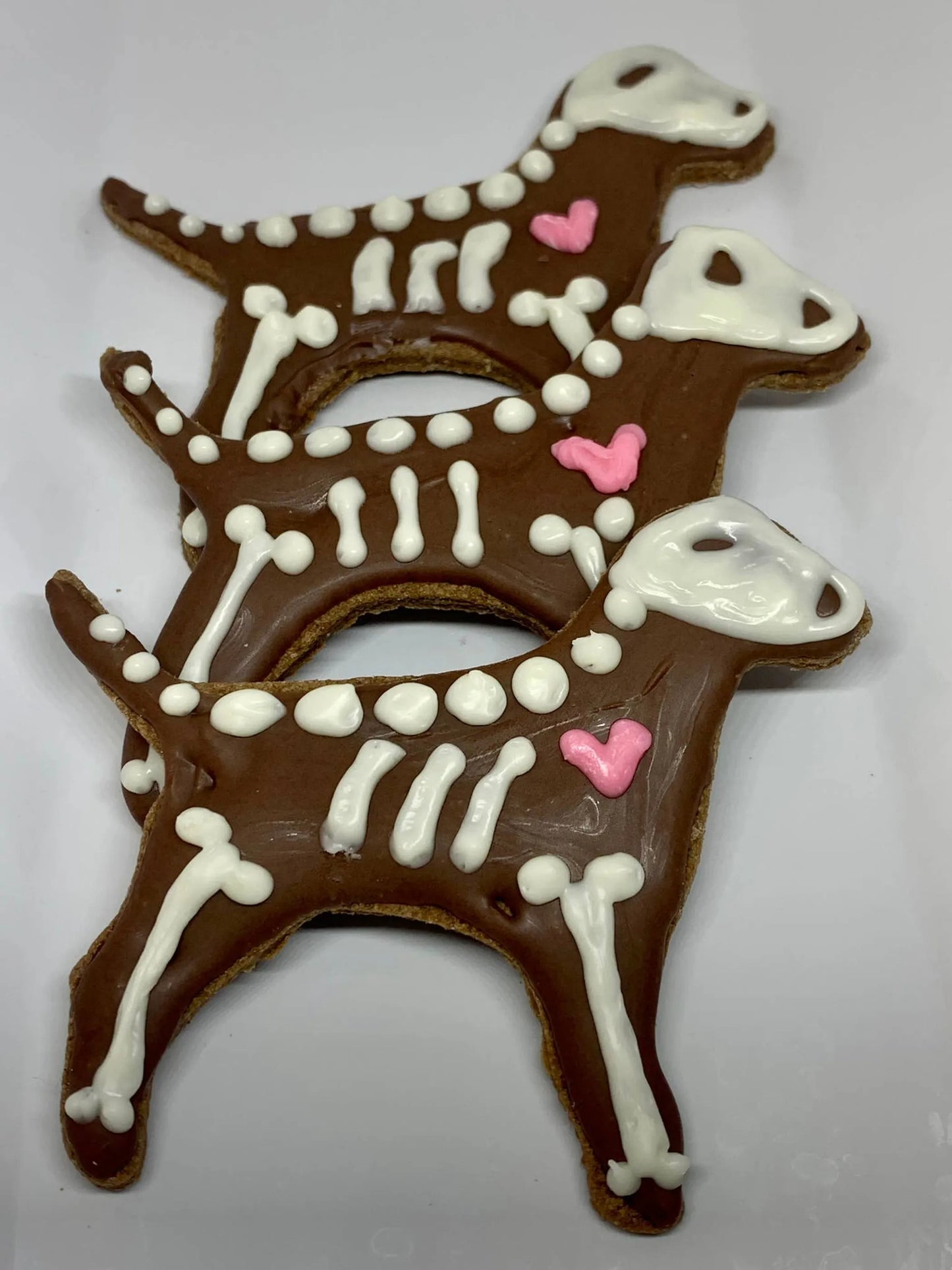 Bones the Lab Dog Treat - Carob Cookies with Vanilla Skeleton Bones