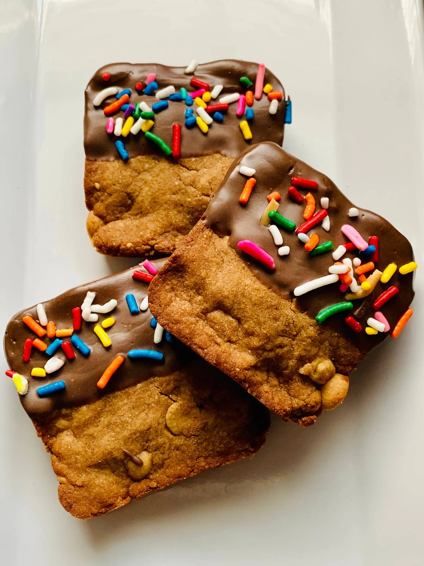 Reese Bark Bar - Carob Dog Treats with Peanut Butter Chips
