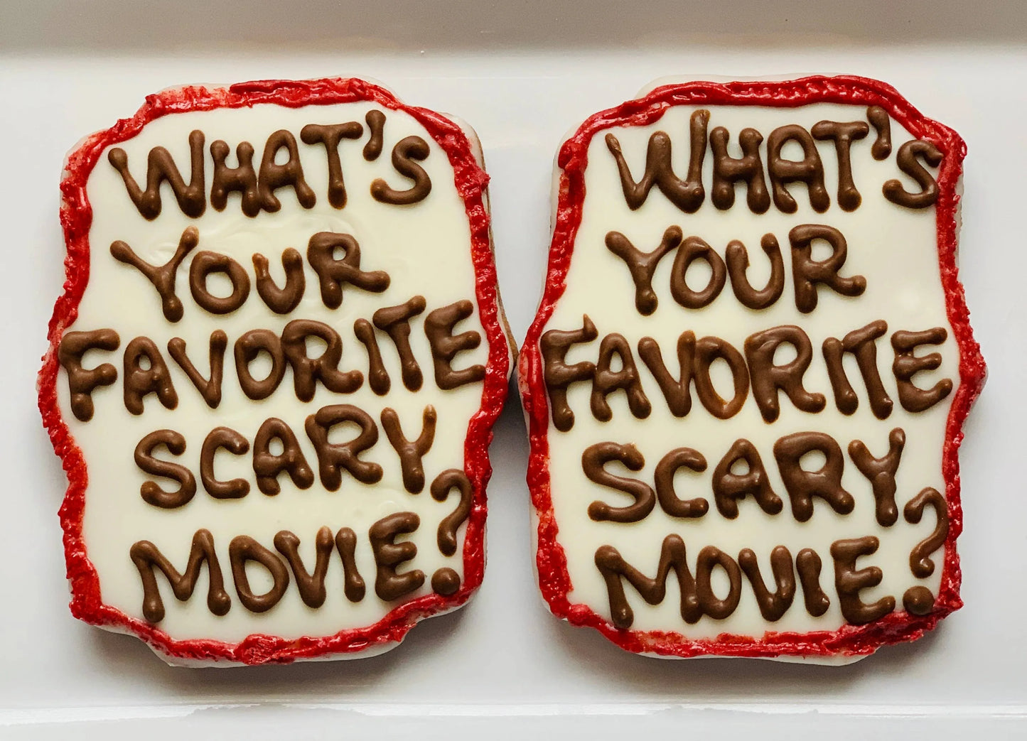 Scream - Carob Dog Treats with Vanilla Icing