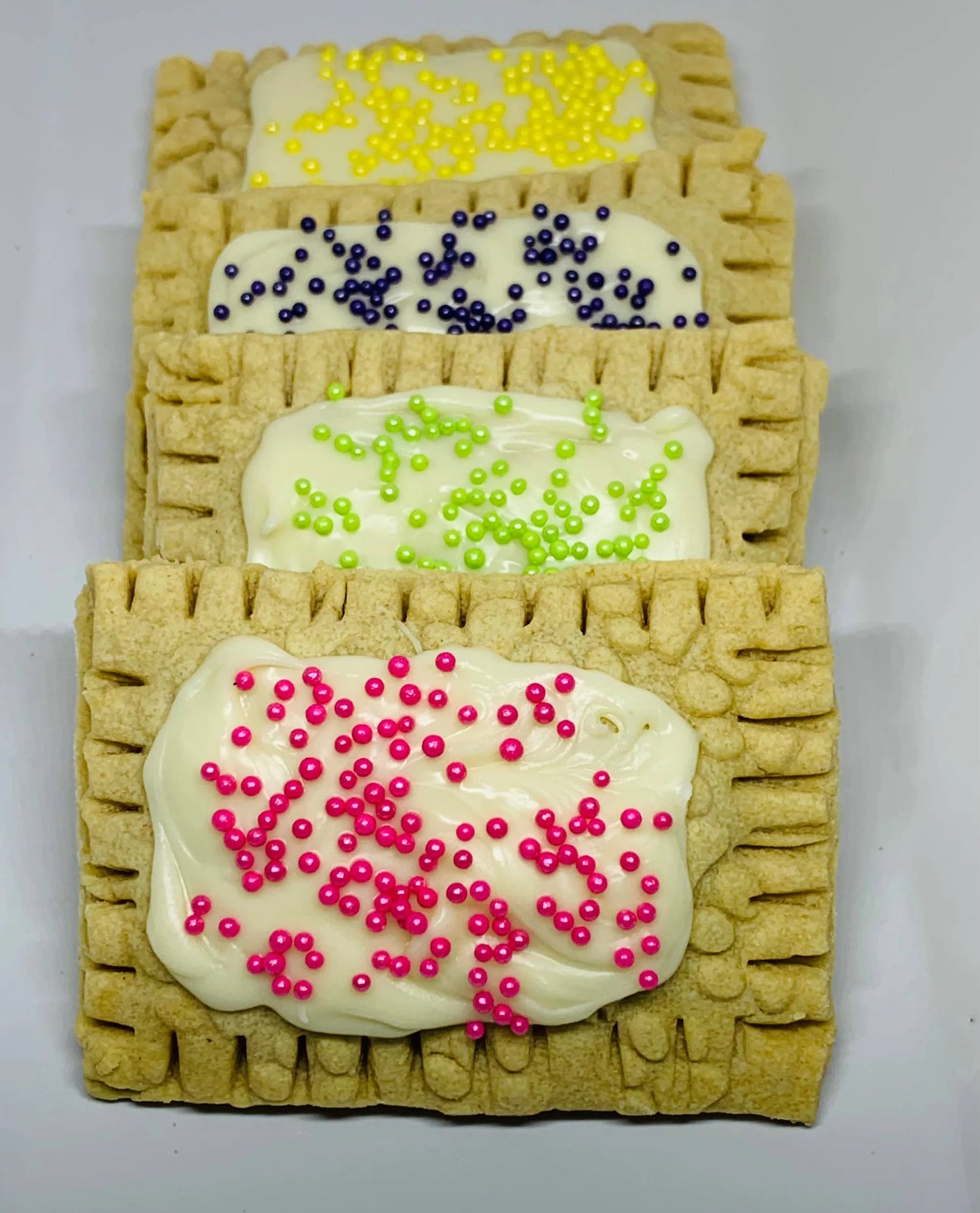 Puppy Tart-Strawberry & Vanilla Dog Treat - Small Almond Pop Tart Cookie