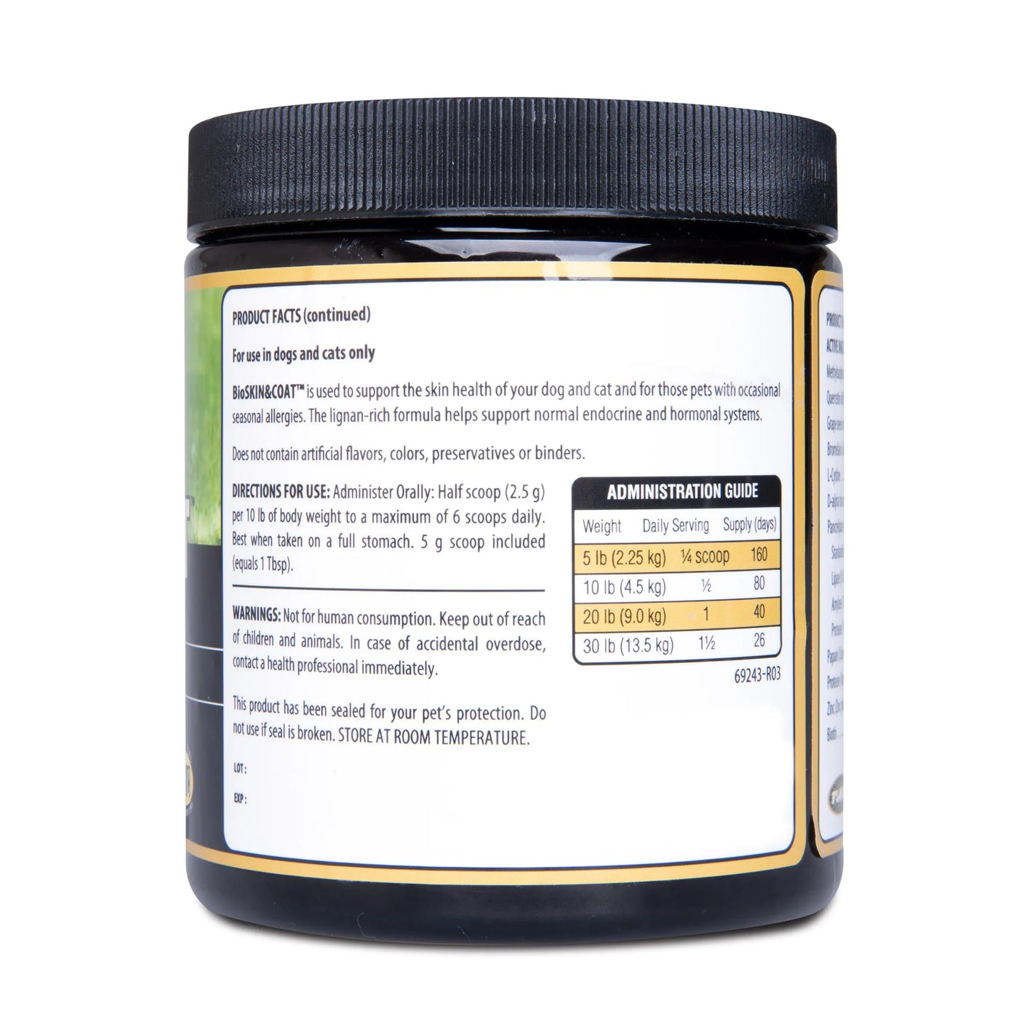 BioSKIN&COAT Natural Antihistamine Formula - Health Booster for Animals