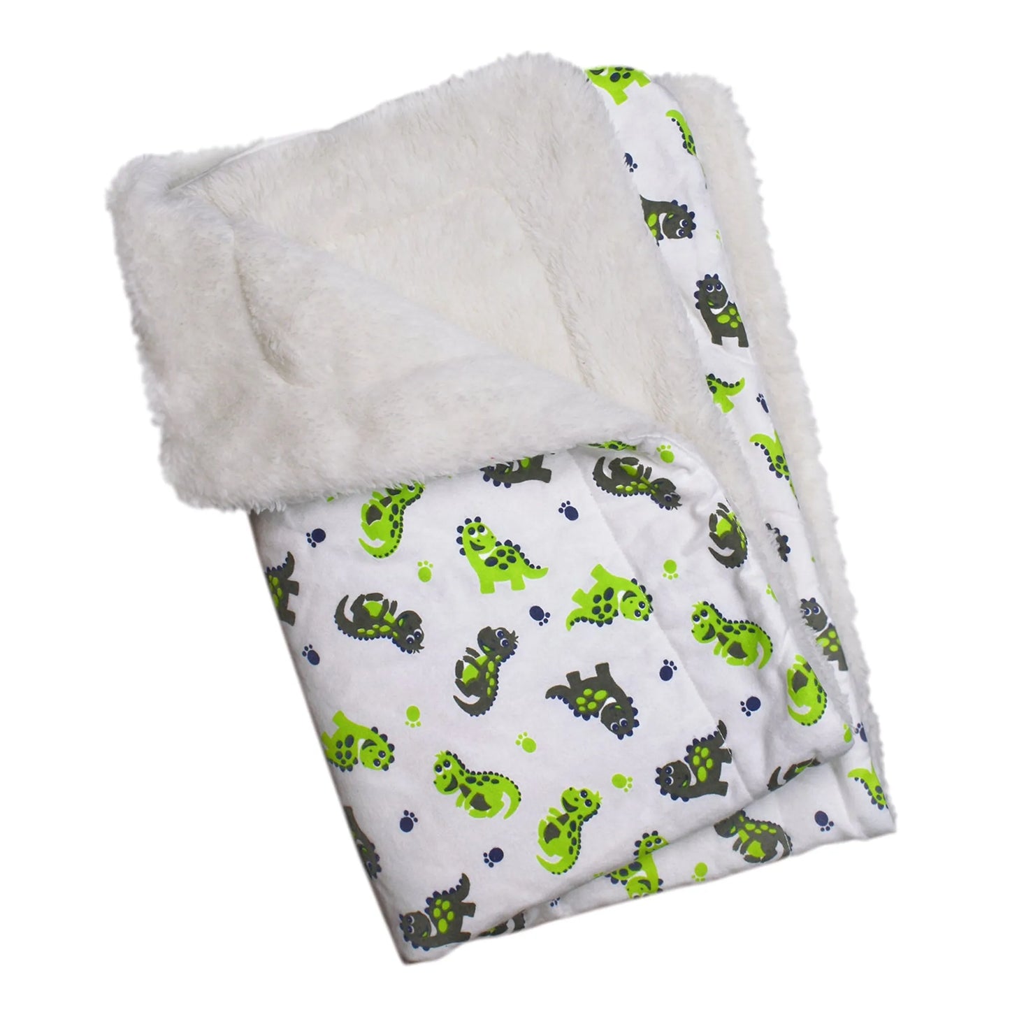 Playful Dinosaur Flannel Pet Blanket - Ultra-Plush Comfort
