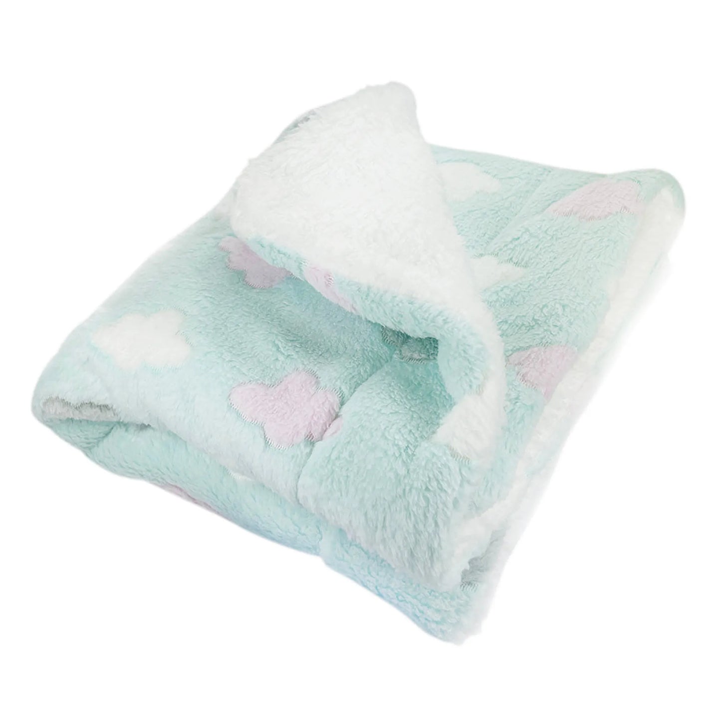 Ultra Plush Fluffy Clouds Blanket - Soft, Warm Cover for Pets