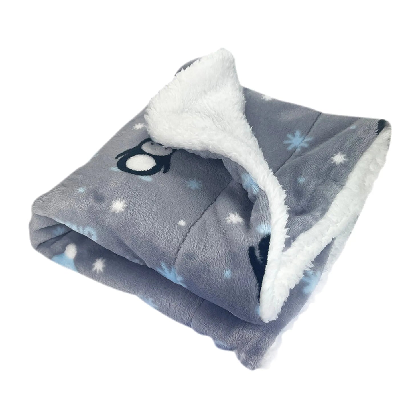 Ultra Thick Plush Dog Blanket with Penguin Prints