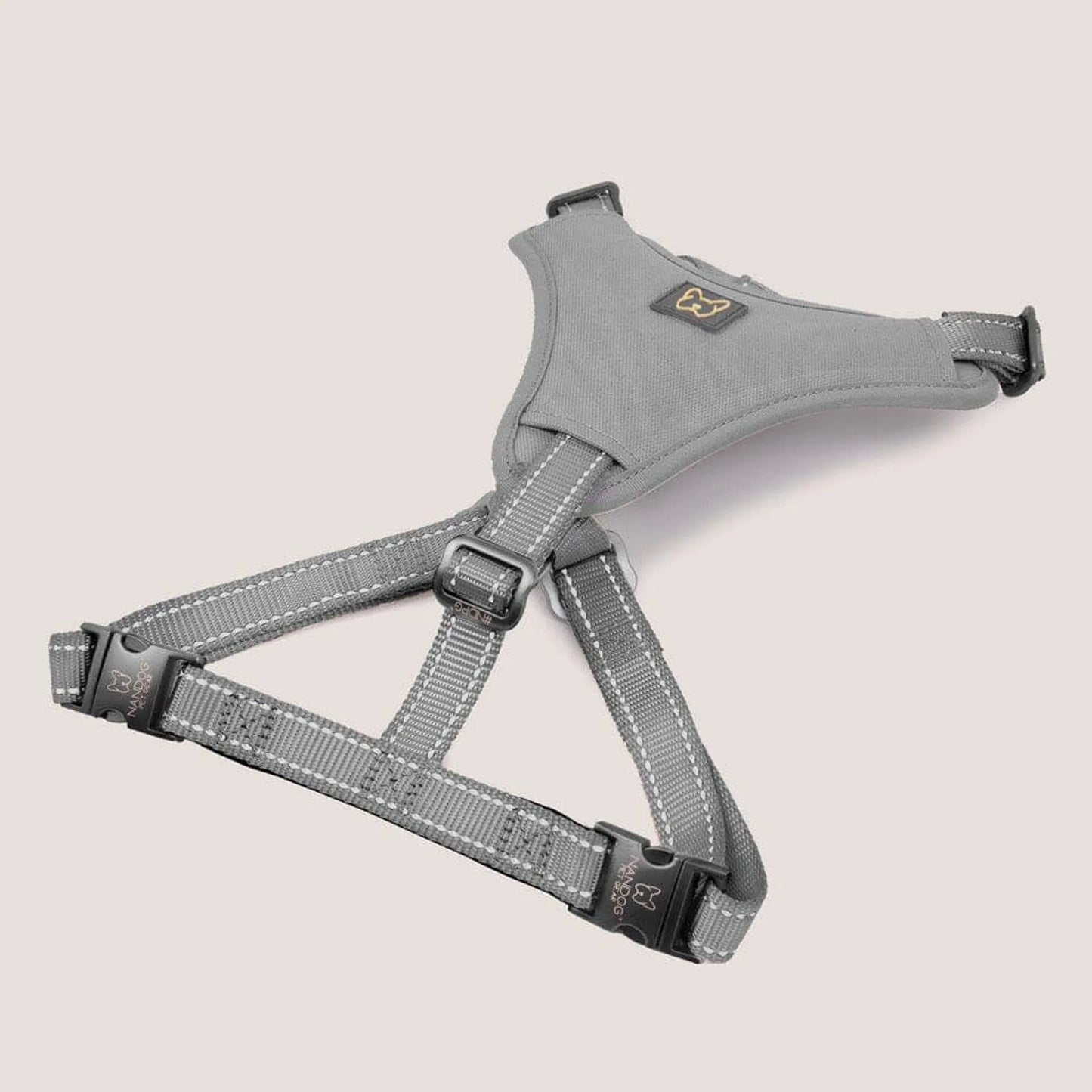 NANDOG Neoprene Sport Dog Harness in Gray - Durable and Comfortable Pet Accessory