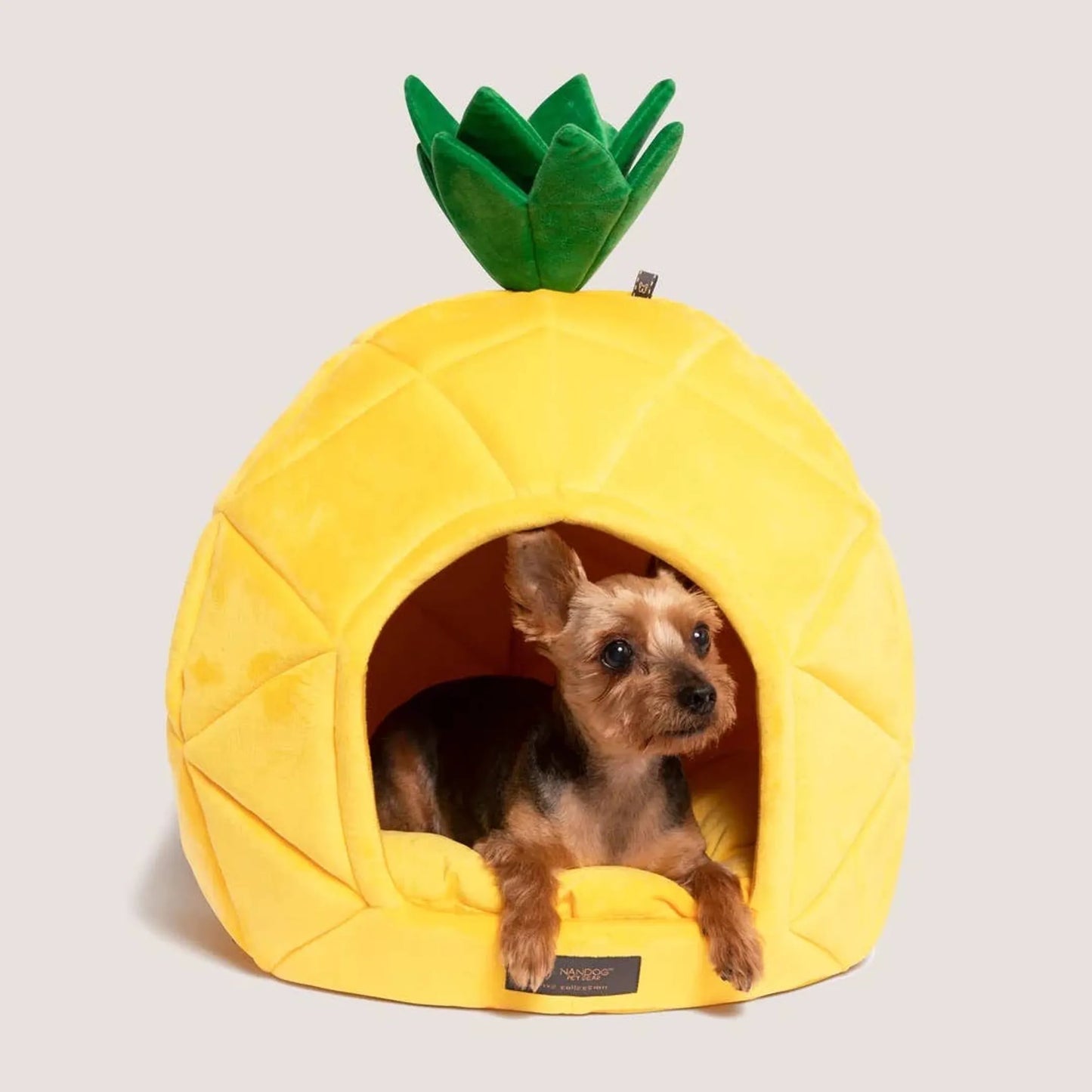 NANDOG Large Pineapple Bed - Fun and Comfortable Pet Bed