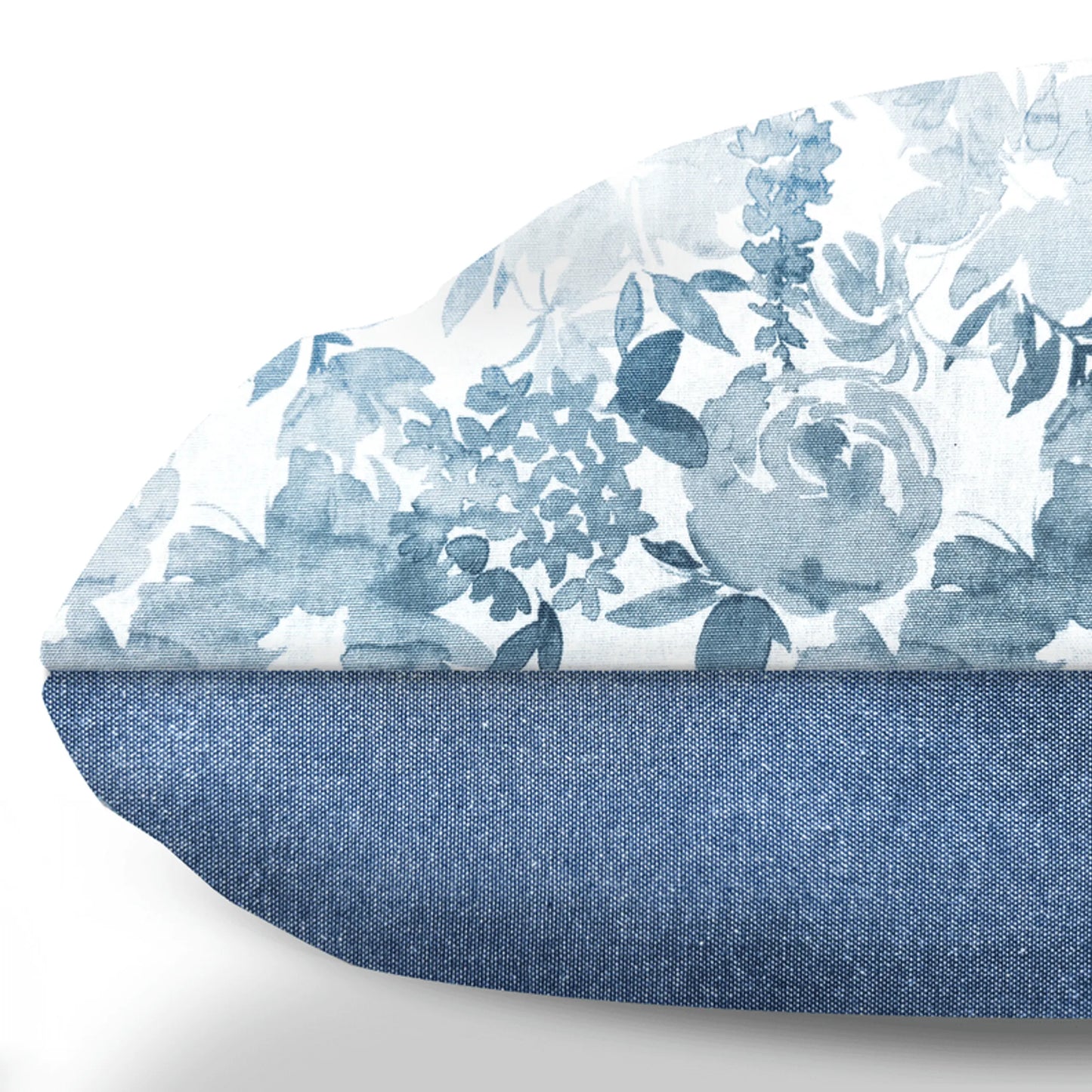 Gardenia Sky Blue Floral Woven Dog Cushion - Comfortable and Stylish Pet Bed