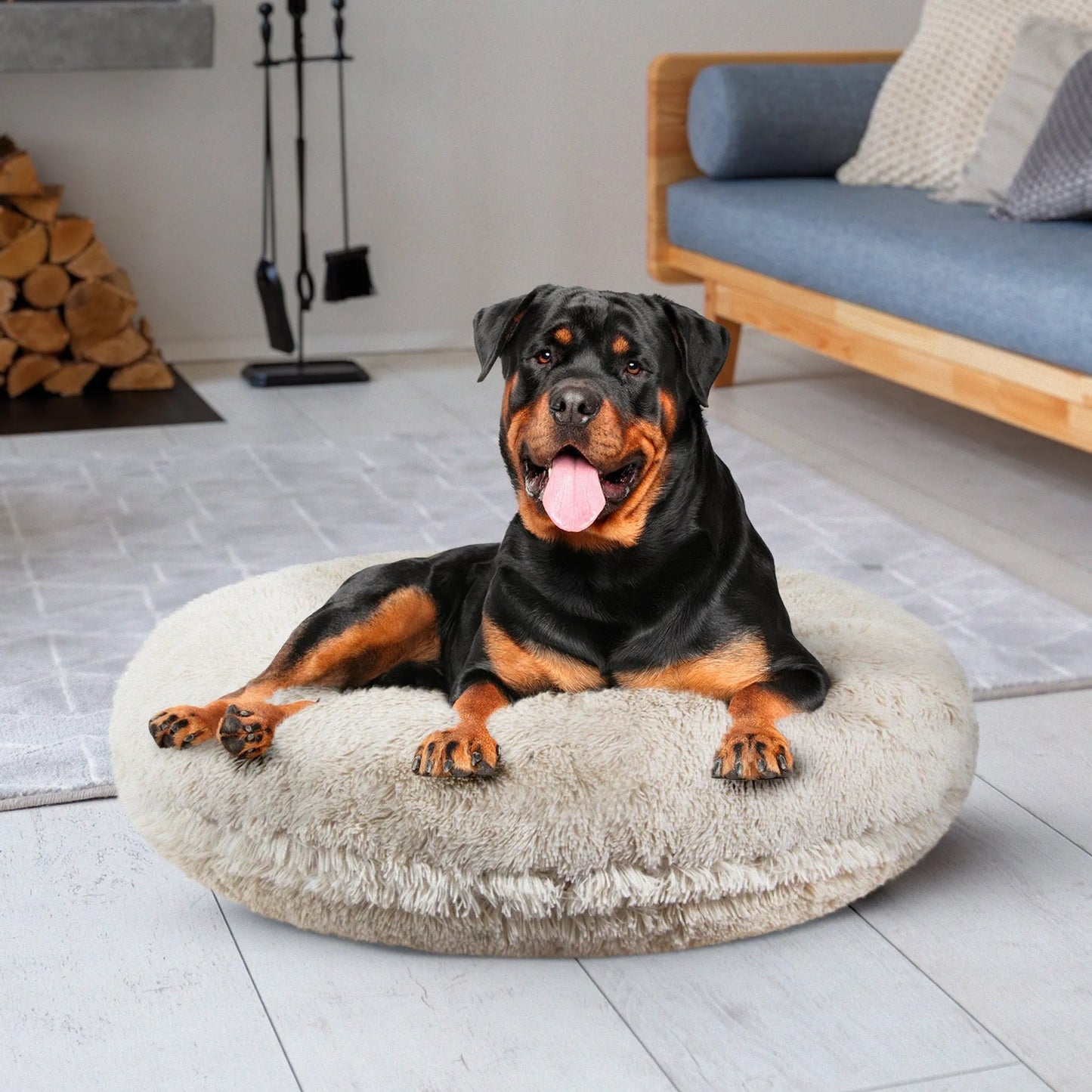 Plush Bagel Dog Bed - Ultimate Sleeping Comfort