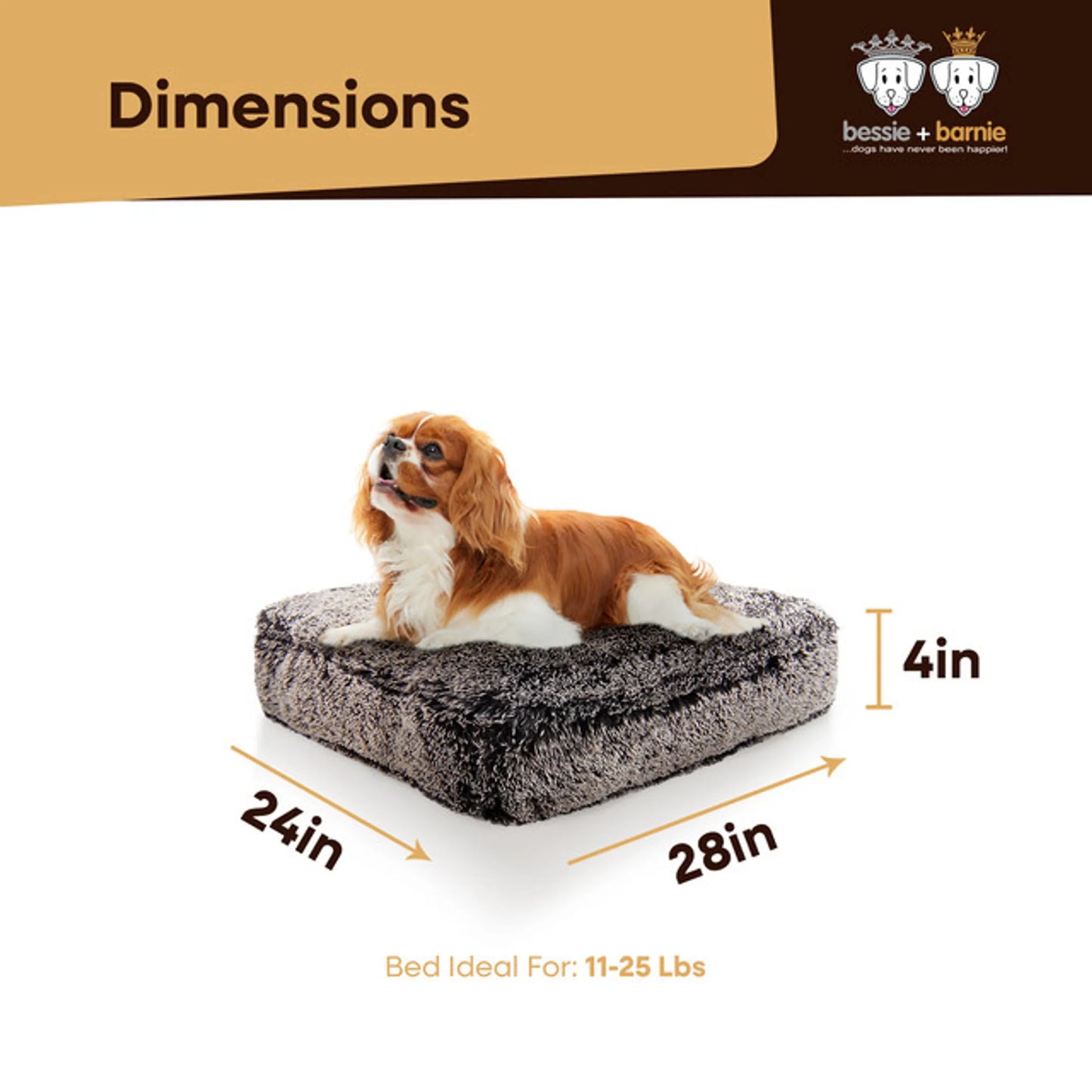 Bessie And Barnie Rectangular Dog Bed - Ultra-Soft and Comfortable Dog Bed