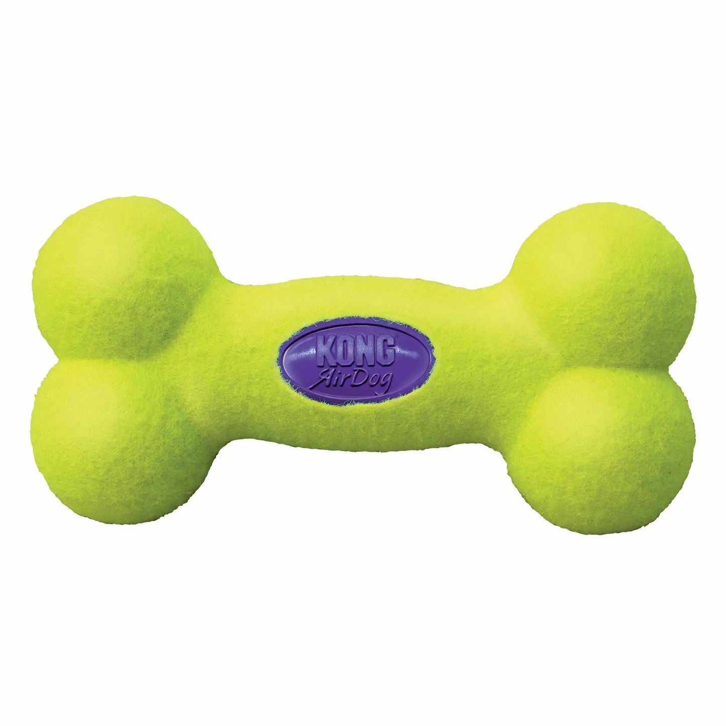 KONG AirDog Bone Fetch Toy - Non-Abrasive Tennis Material for Healthy Play