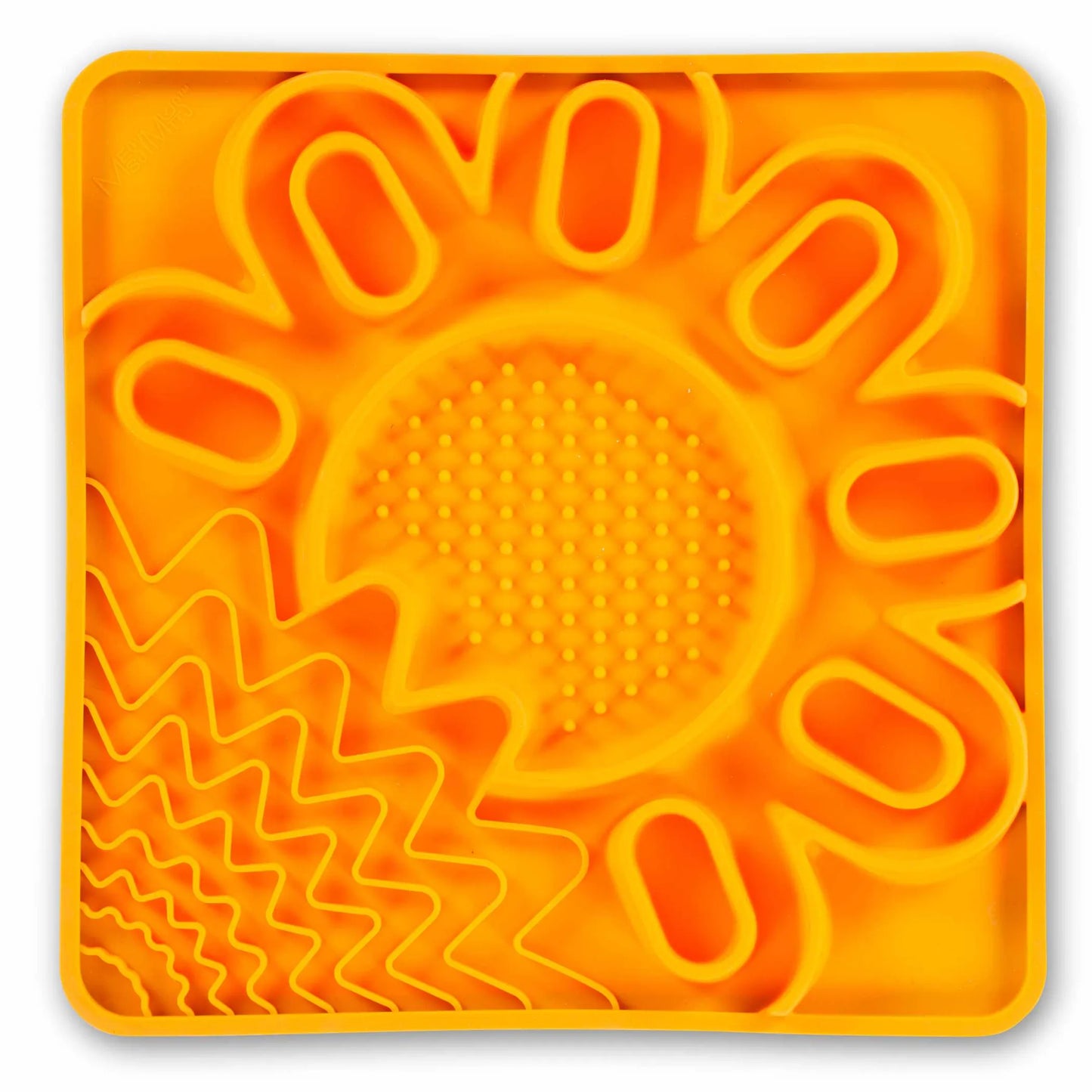 Messy Mutts Framed Silicone Interactive Multi-Surface Mat - Slow-Feeding, Easy-Carry