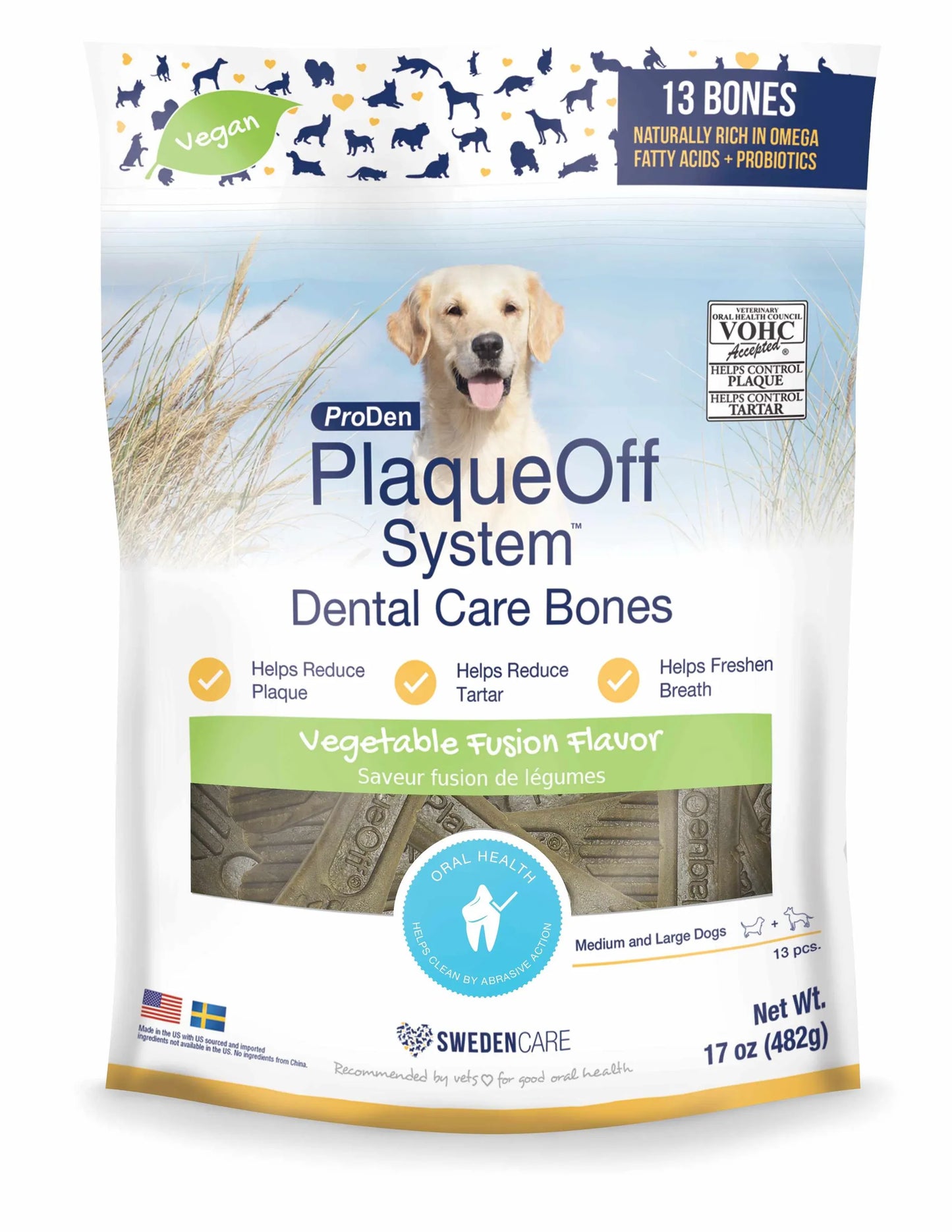 PlaqueOff Dental Bones - Natural Oral Health Solution for Dogs