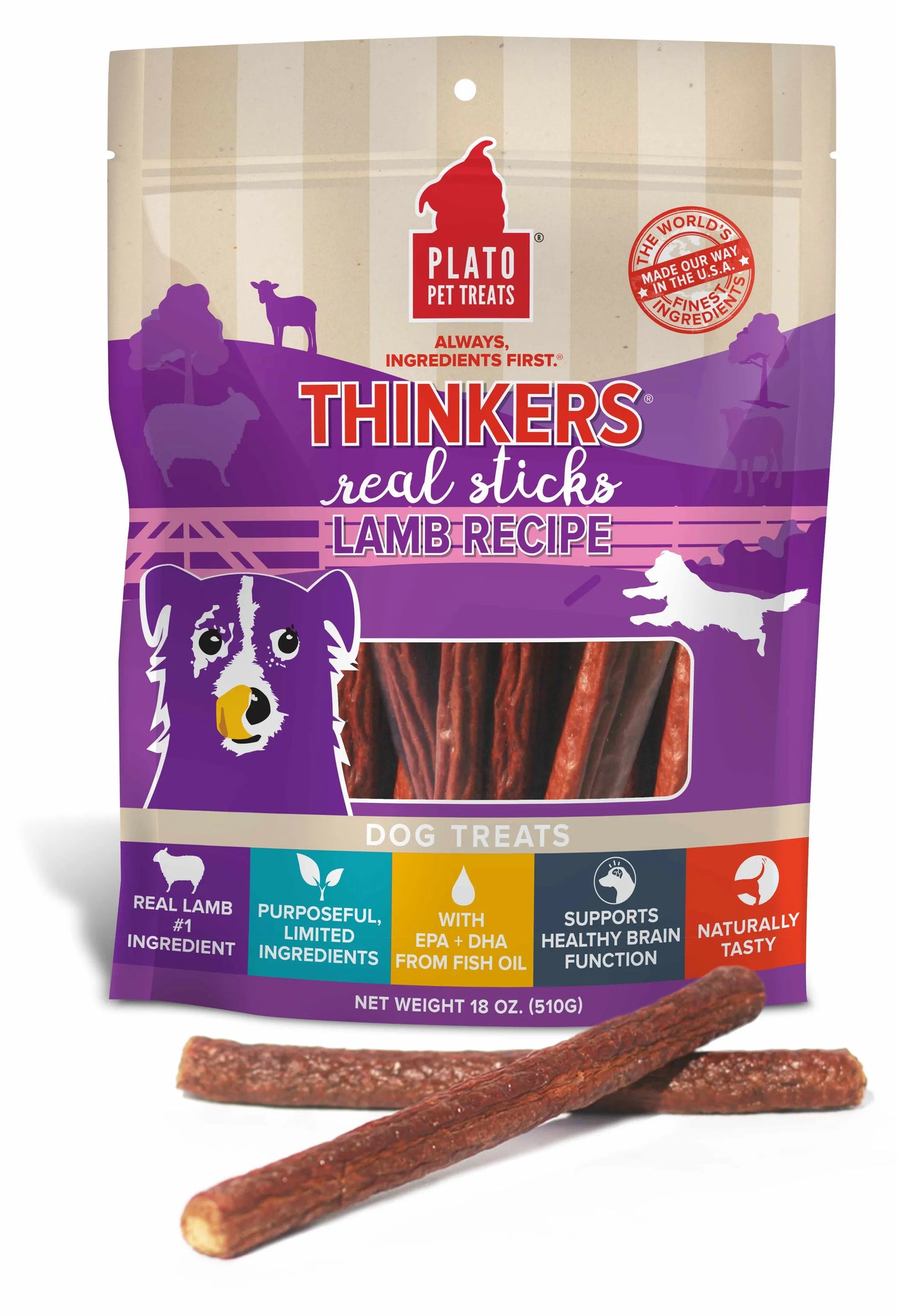 Plato Thinkers Lamb - Nutritious Dog Treats