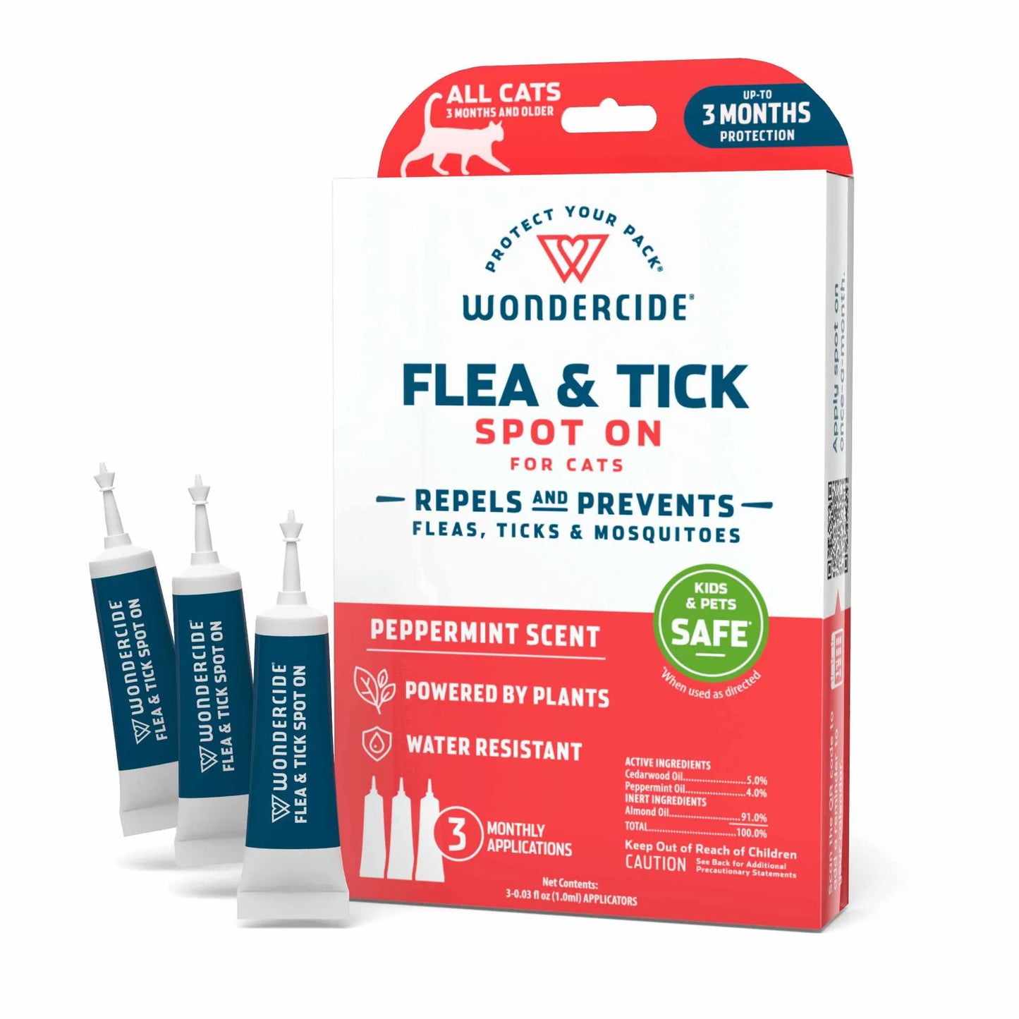 Peppermint Flea & Tick Spot On for Cats | Natural Bug Repellent