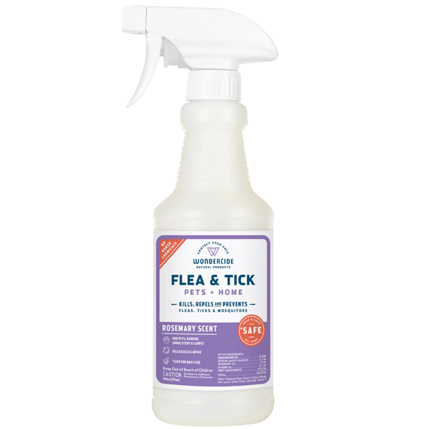 Wondercide - Flea, Tick & Mosquito Spray for Pets + Home - Natural Pest Control