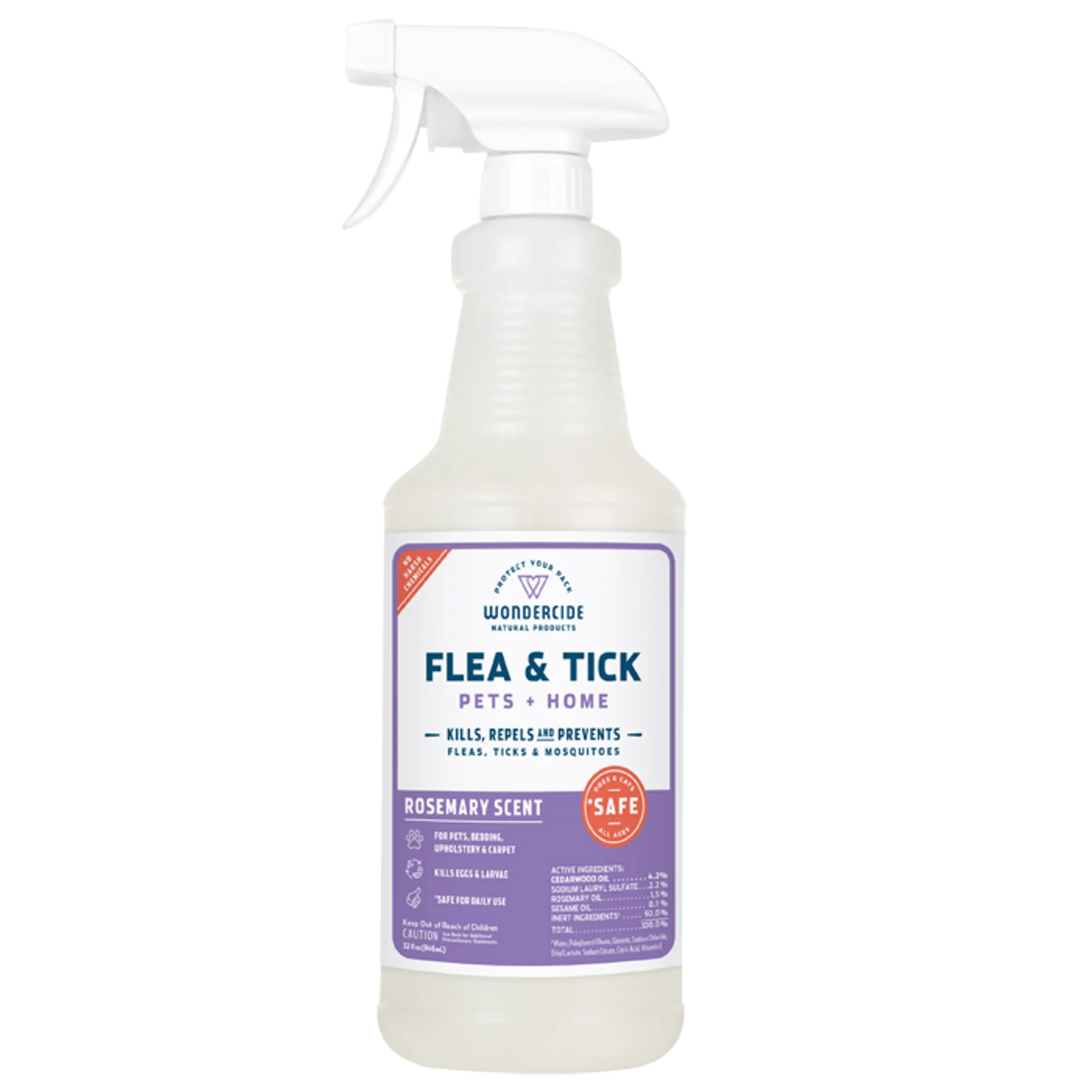 Wondercide - Flea, Tick & Mosquito Spray for Pets + Home - Natural Pest Control