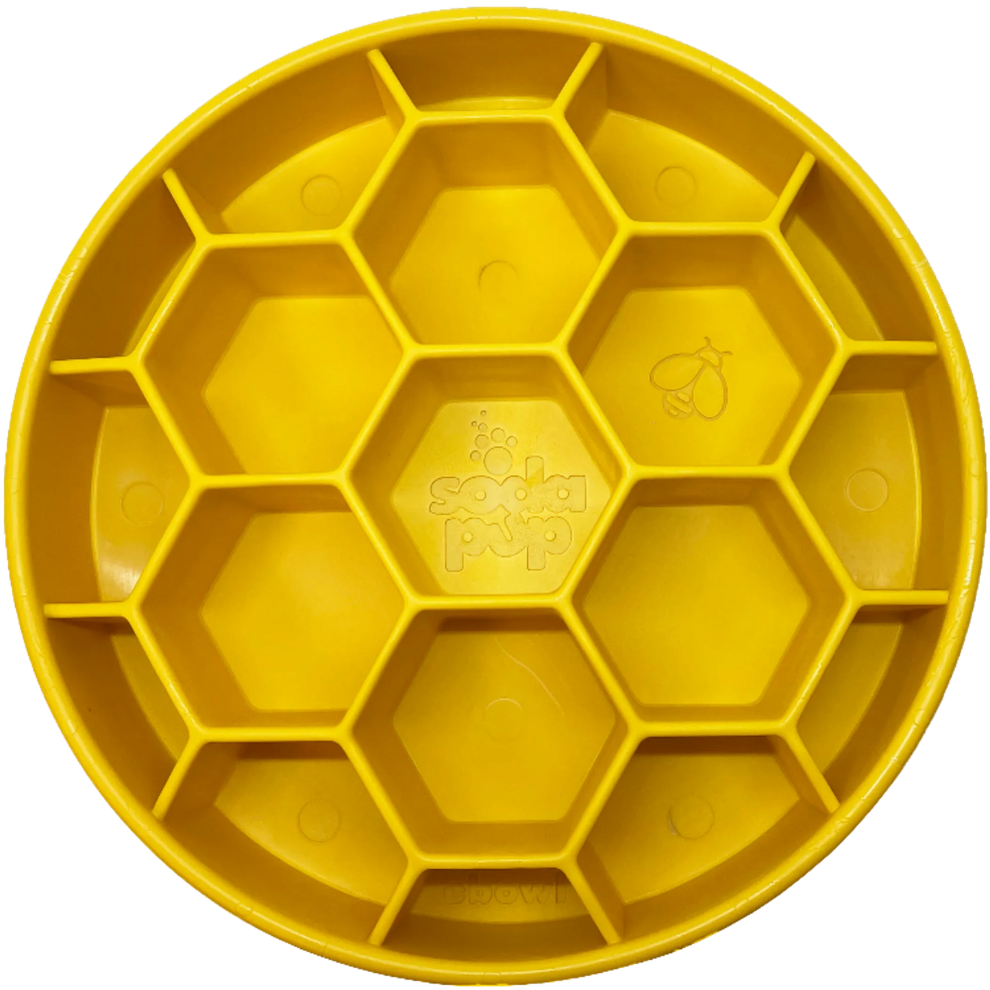 Honeycomb Design eBowl Slow Feeder Bowl for Dogs - Healthy Eating Made Fun
