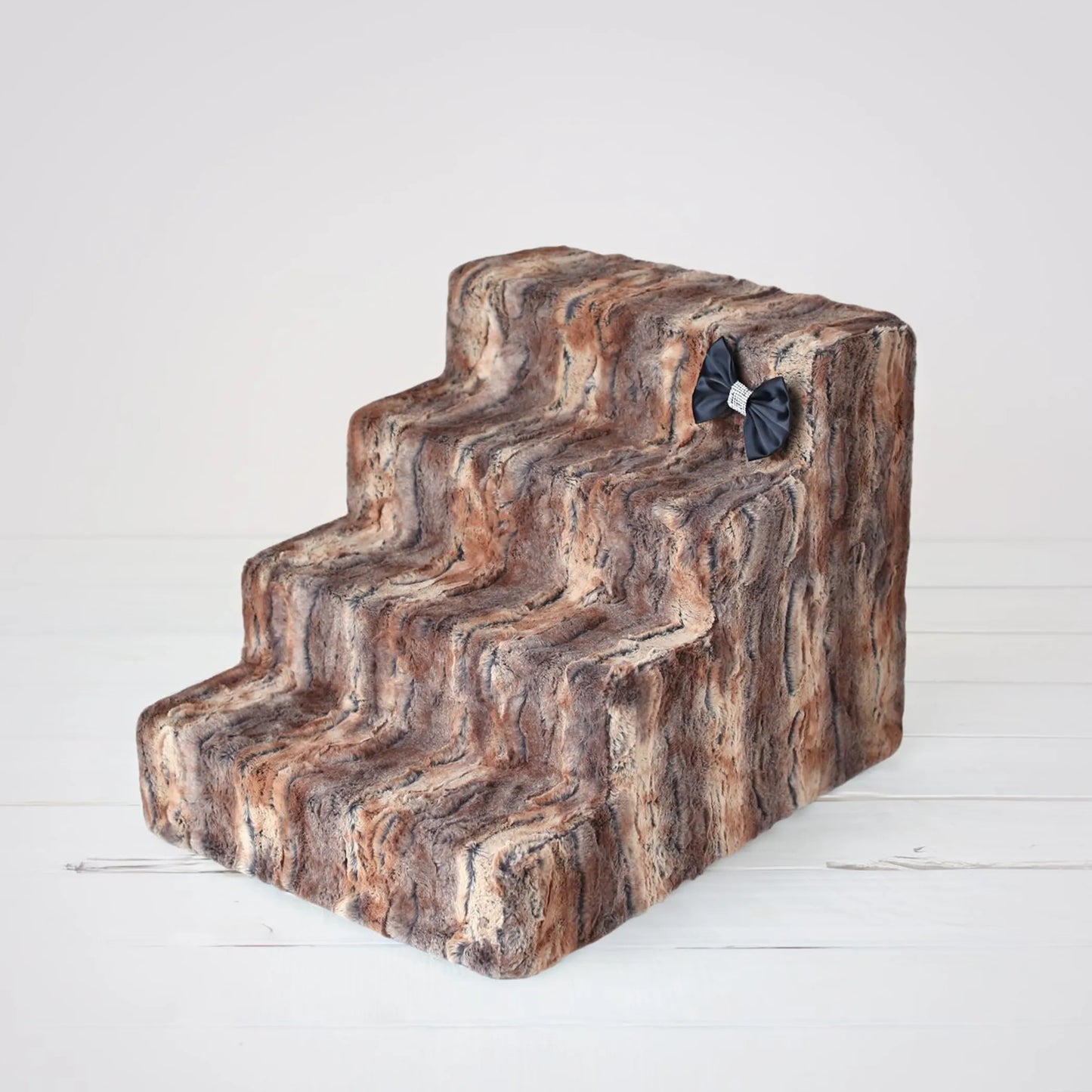 Luxury Dog Stairs - 6-Step, High-Density Foam