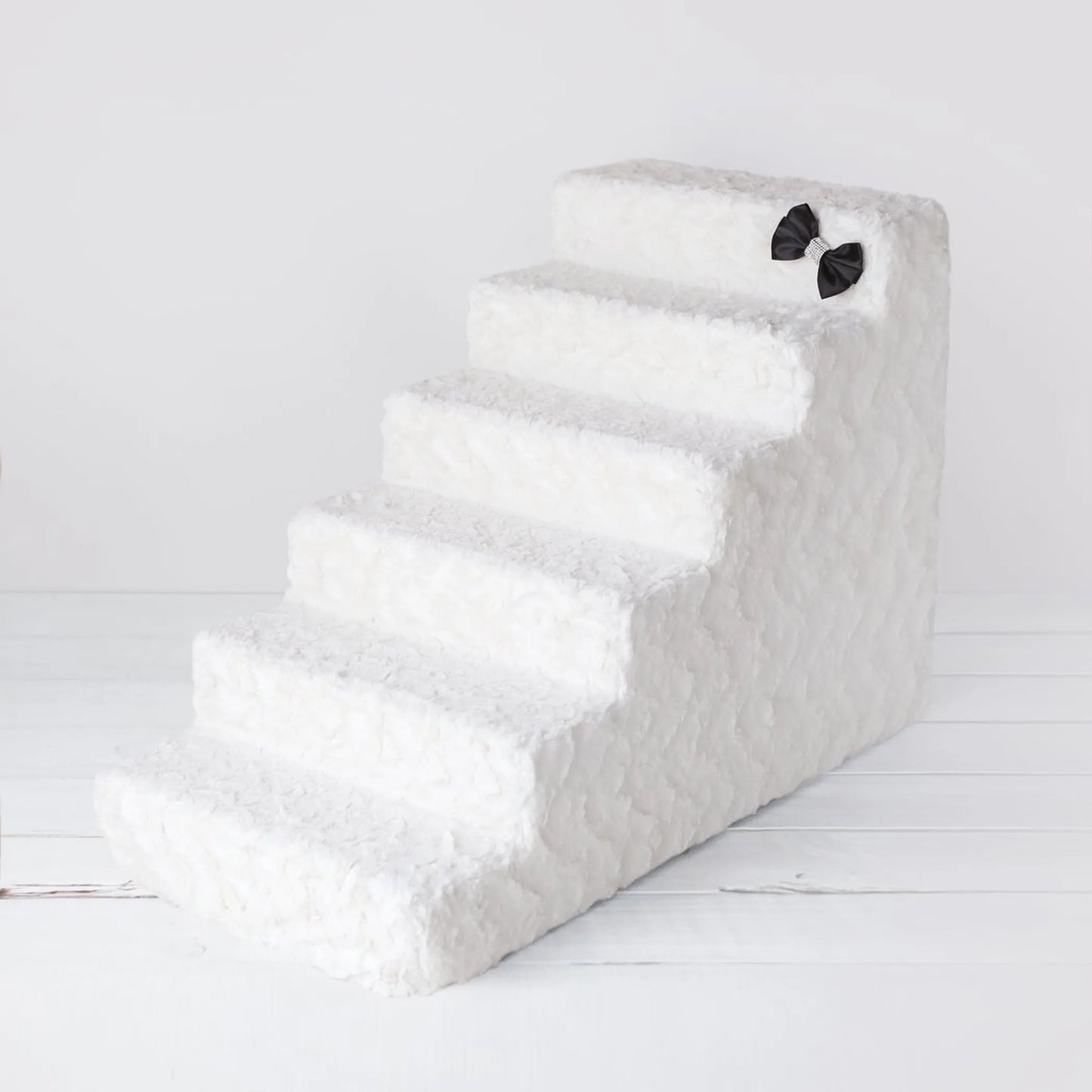 Luxury Dog Stairs - 6-Step, High-Density Foam