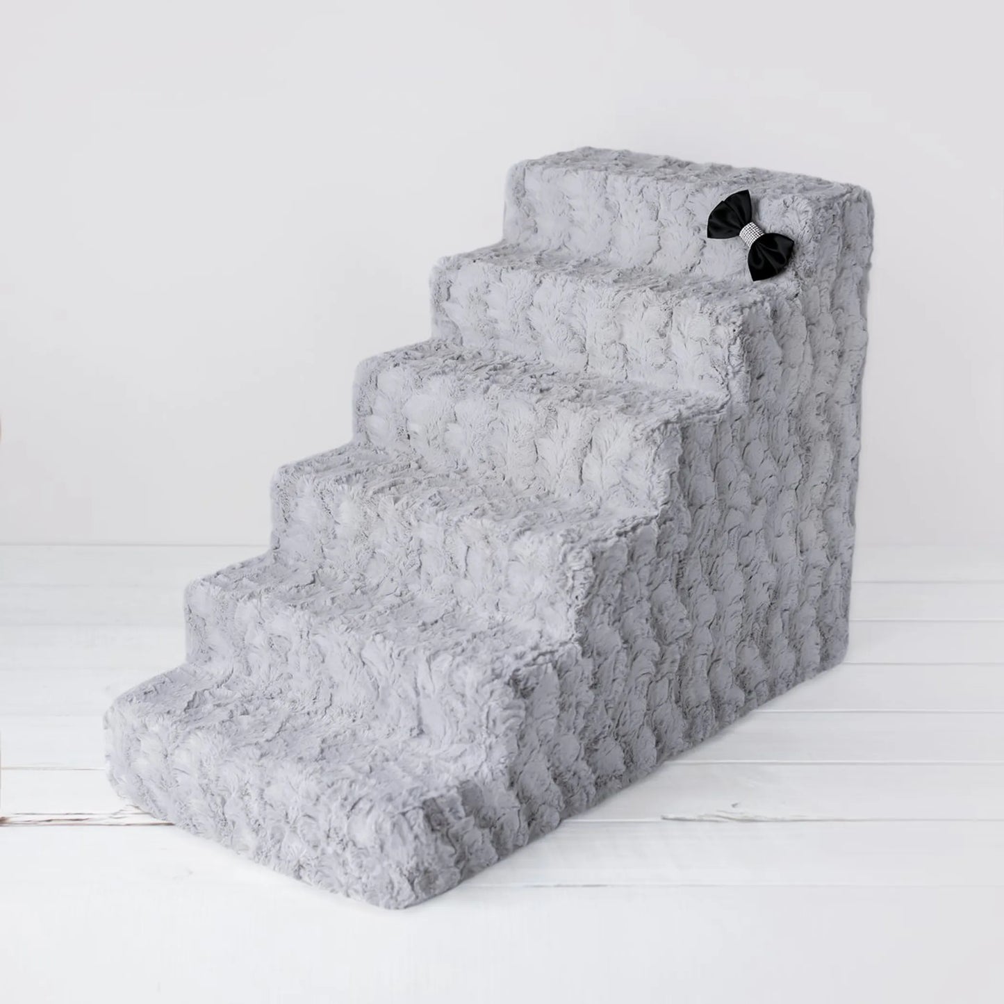 Luxury Dog Stairs - 6-Step, High-Density Foam
