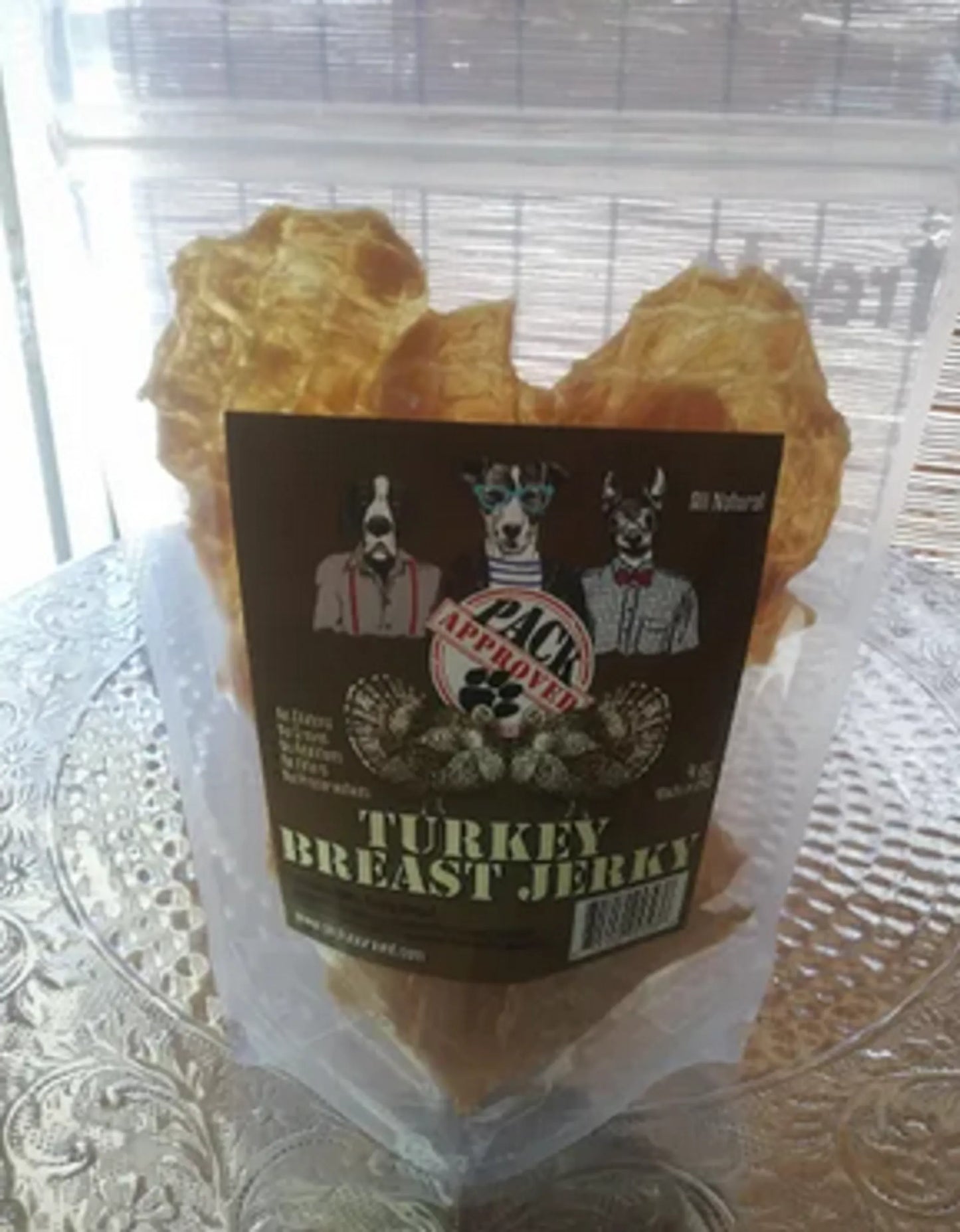 Turkey Breast Jerky Dog Treats - 8oz Bag
