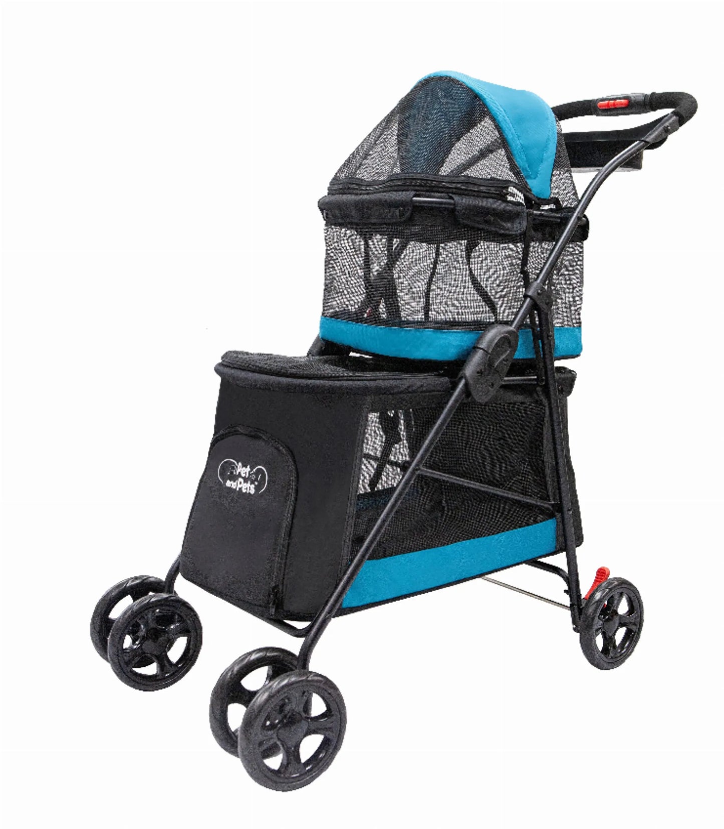 Double Decker Pet Stroller - Comfortable & Spacious