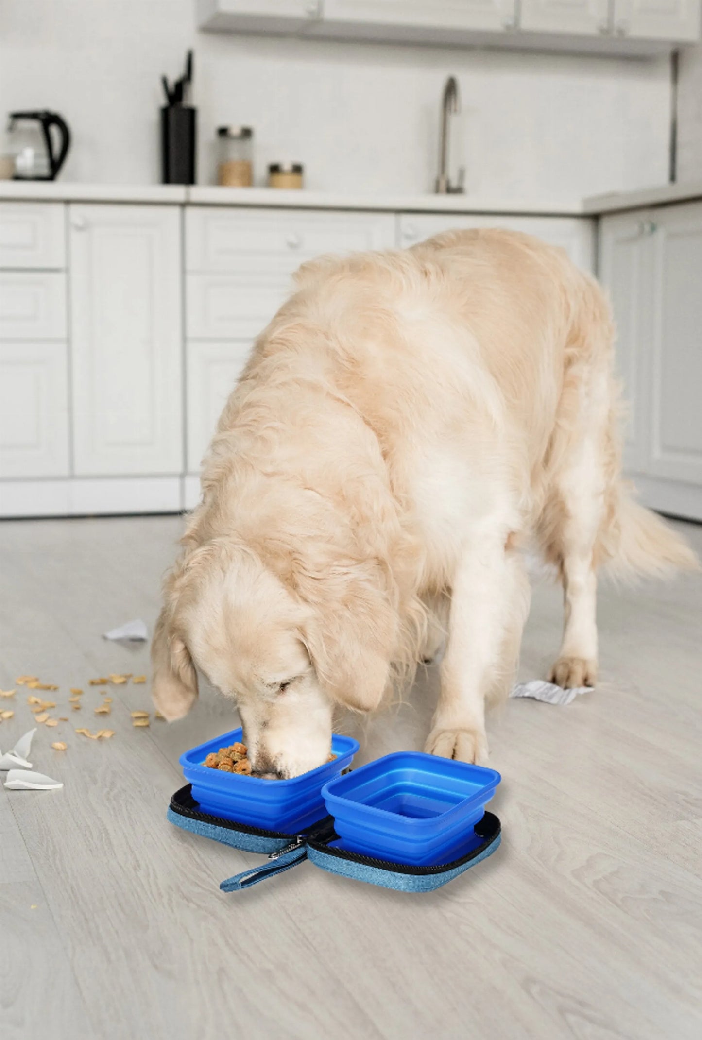 Portabowl Dual Collapsible Water and Food Bowl - Perfect for Travel