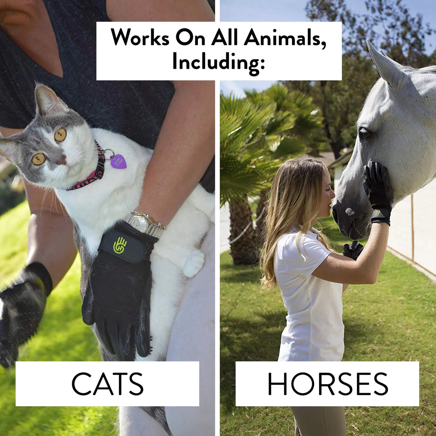 HandsOn Gloves - Multifunctional Pet Grooming & Bathing Gloves