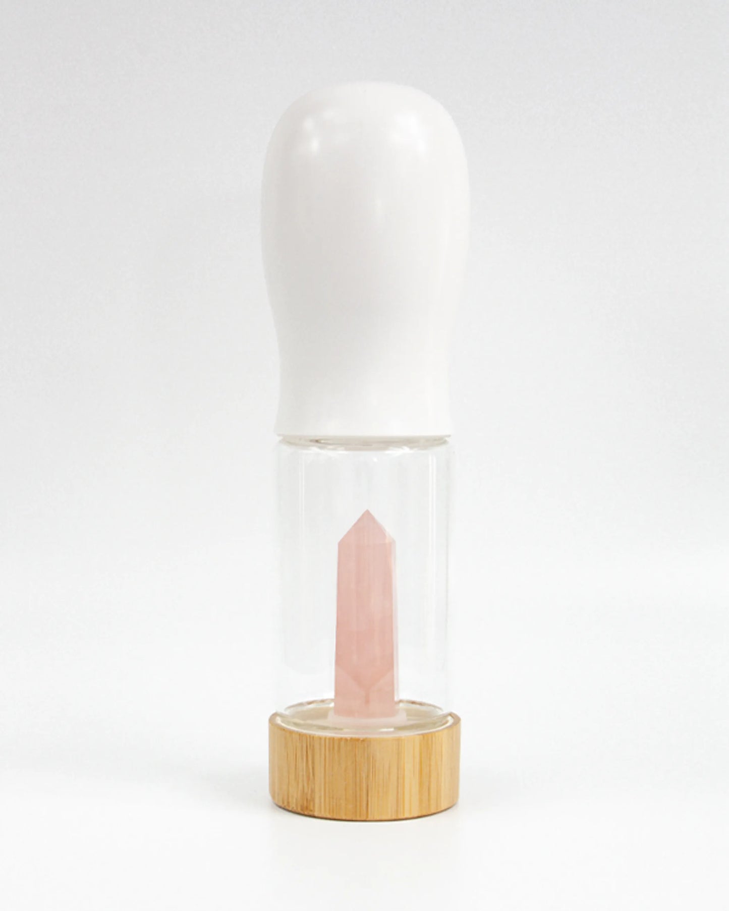Urban Oasis Rose Quartz Crystal-Infused Water Bottle - Hydration & Healing