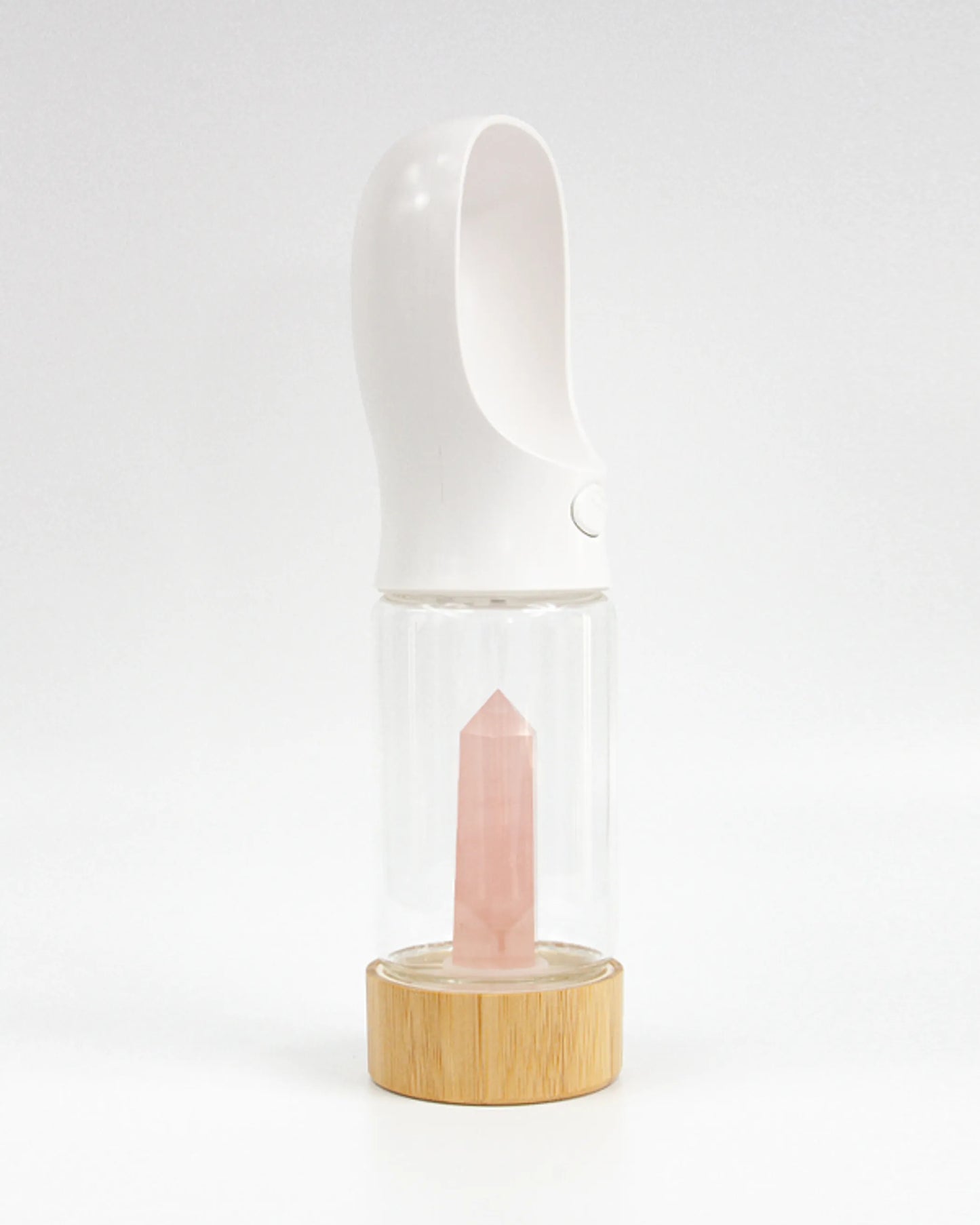 Urban Oasis Rose Quartz Crystal-Infused Water Bottle - Hydration & Healing