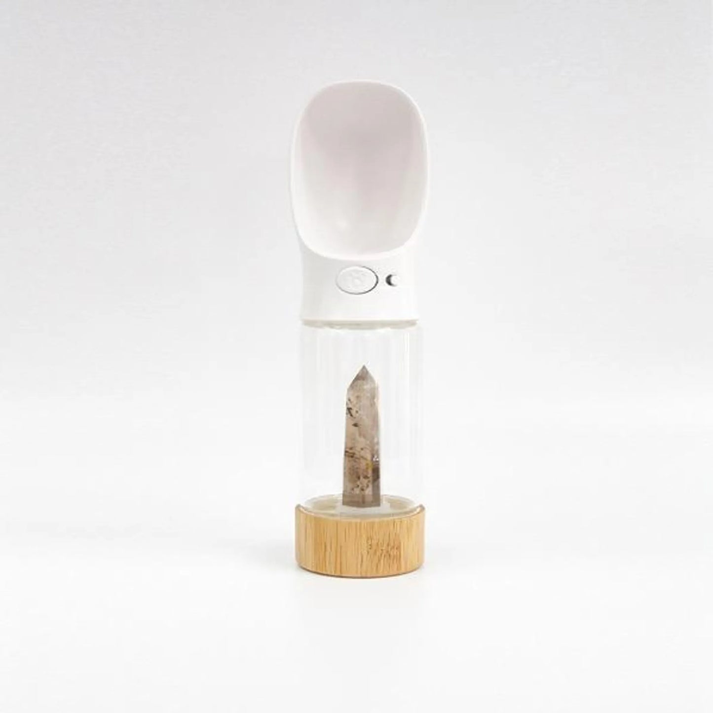 Urban Oasis Rose Quartz Crystal-Infused Water Bottle - Hydration & Healing