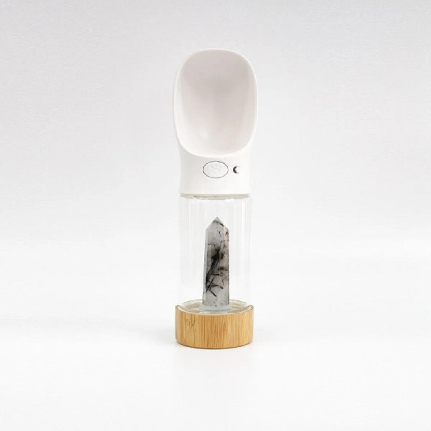 Urban Oasis Rose Quartz Crystal-Infused Water Bottle - Hydration & Healing