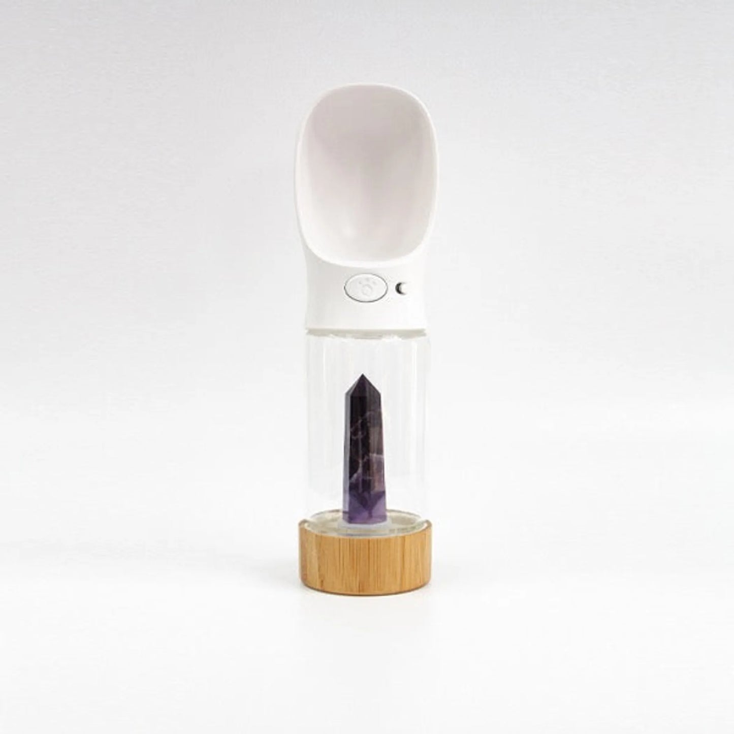 Urban Oasis Rose Quartz Crystal-Infused Water Bottle - Hydration & Healing