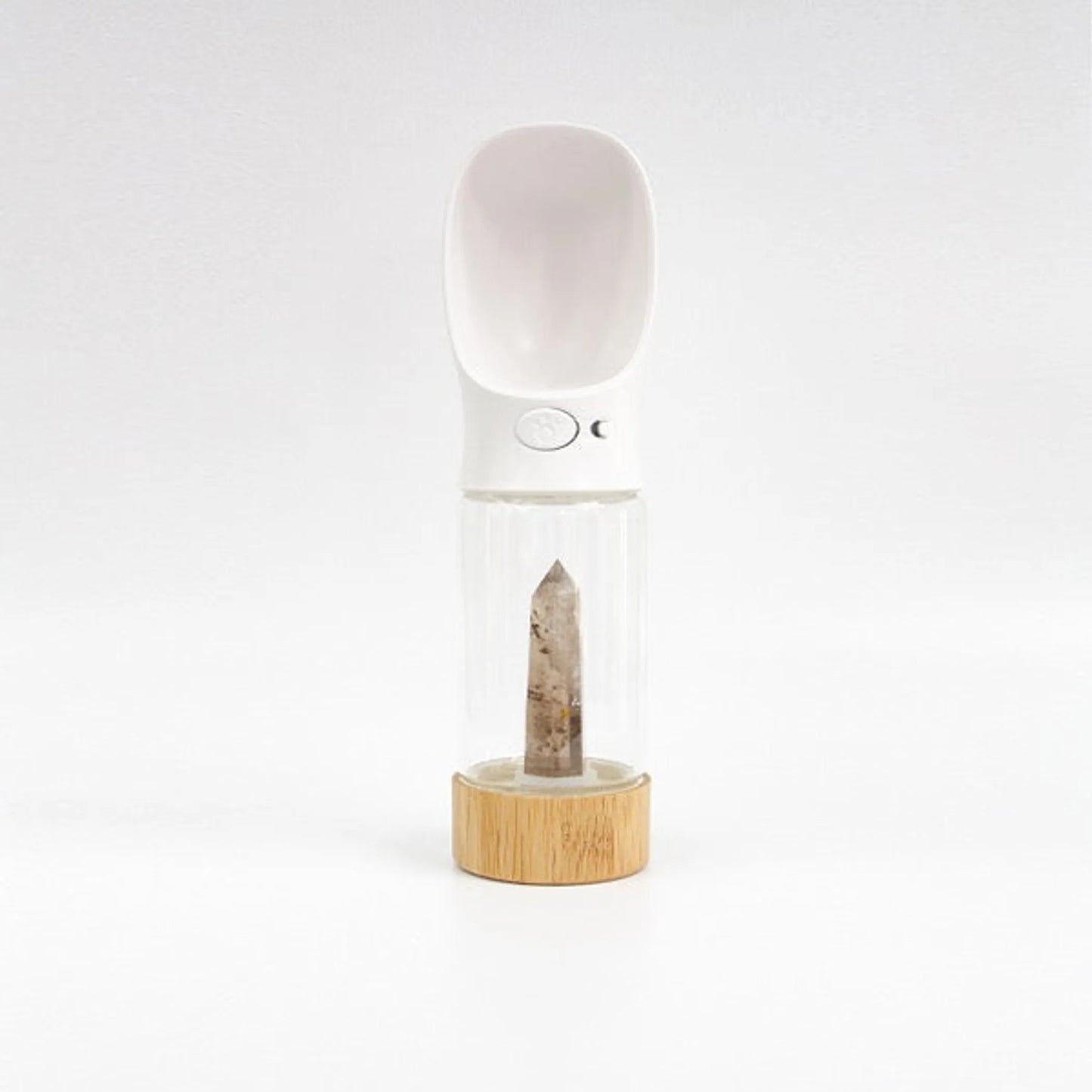 Urban Oasis Rose Quartz Crystal-Infused Water Bottle - Hydration & Healing