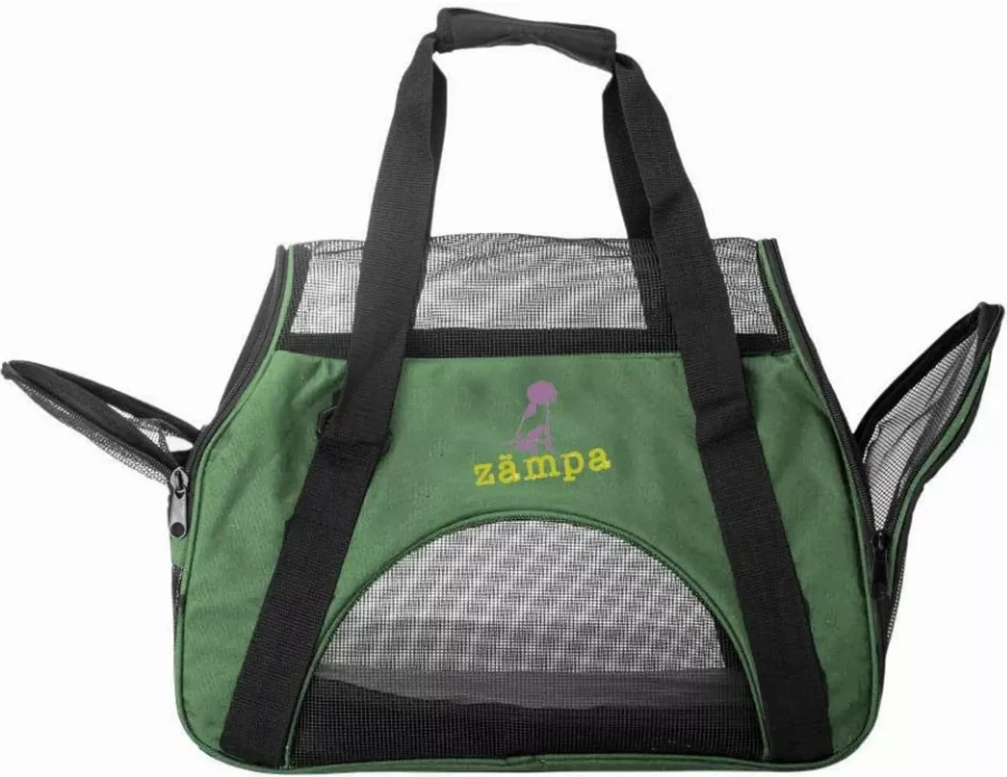 Zampa Airline Approved Soft Sided Pet Carrier - Portable Pet Travel Solution