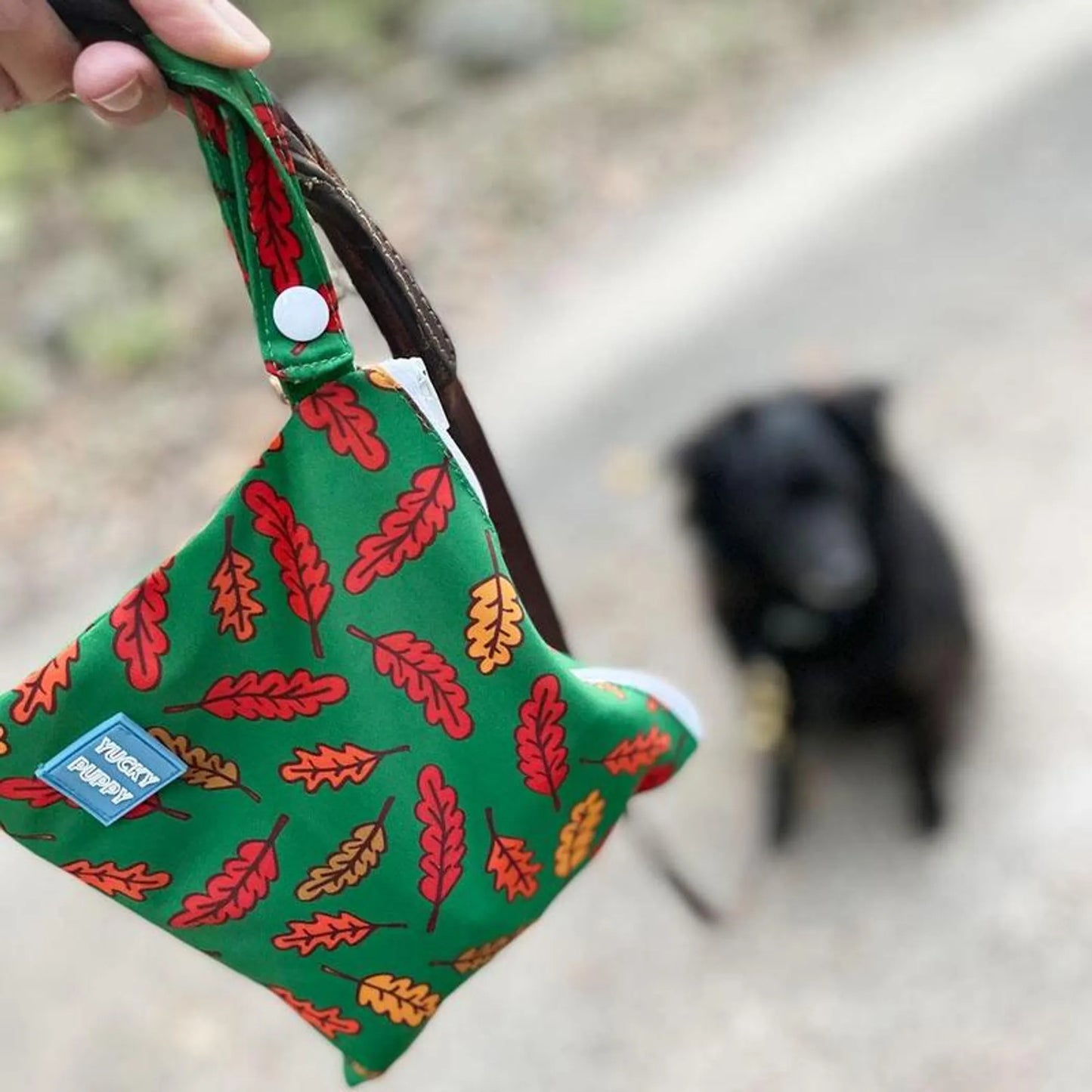 Fall Leaves Dog Poop Bag Holders - Extra Large Size