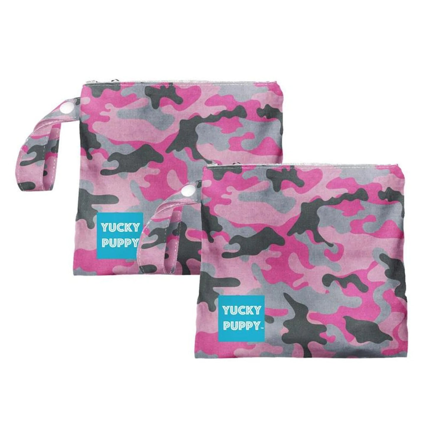 Blue Camo Dog Poop Bag Holders - Convenient Waste Management