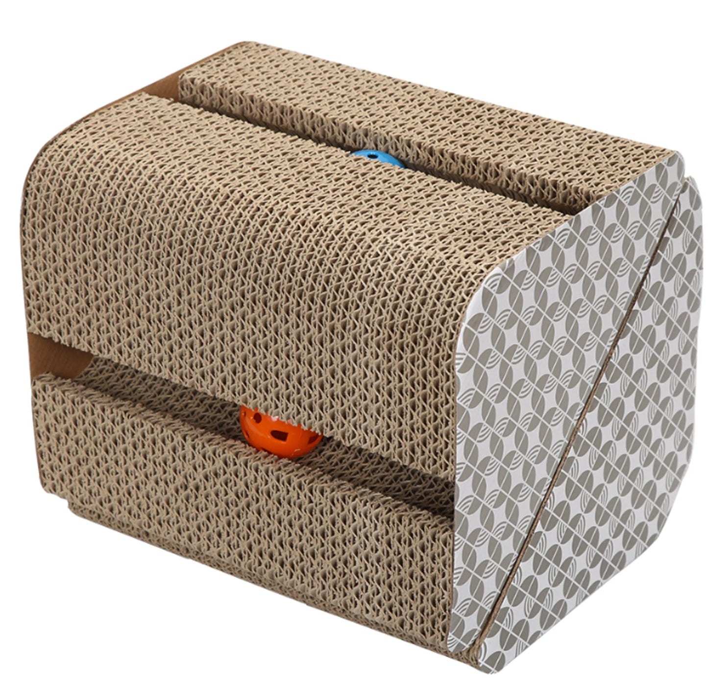 Sphynx Pyramid Cat Scratcher - Durable Cardboard Scratch Post