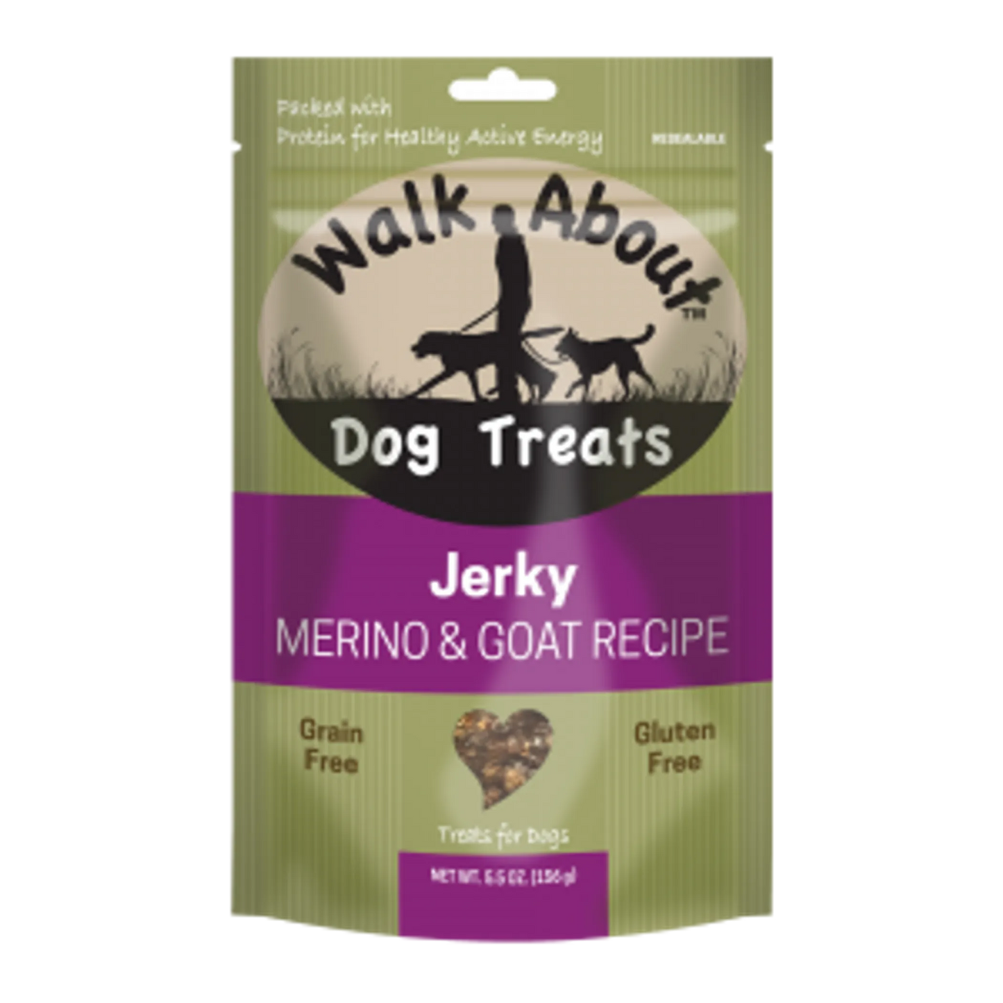 Walk About High-Protein Kangaroo Dog Jerky Treats - All Natural