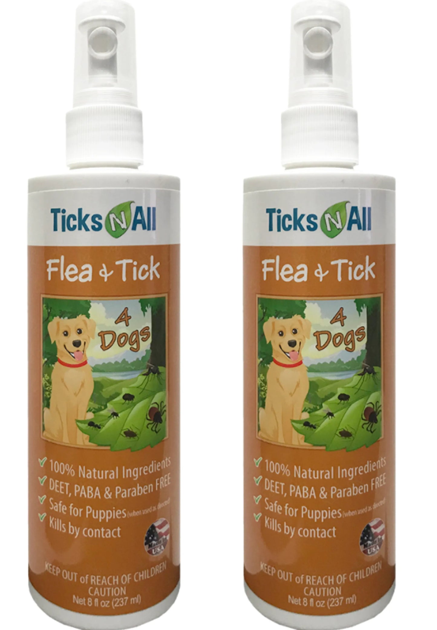 All Natural Flea & Tick Control for Dogs - 8oz