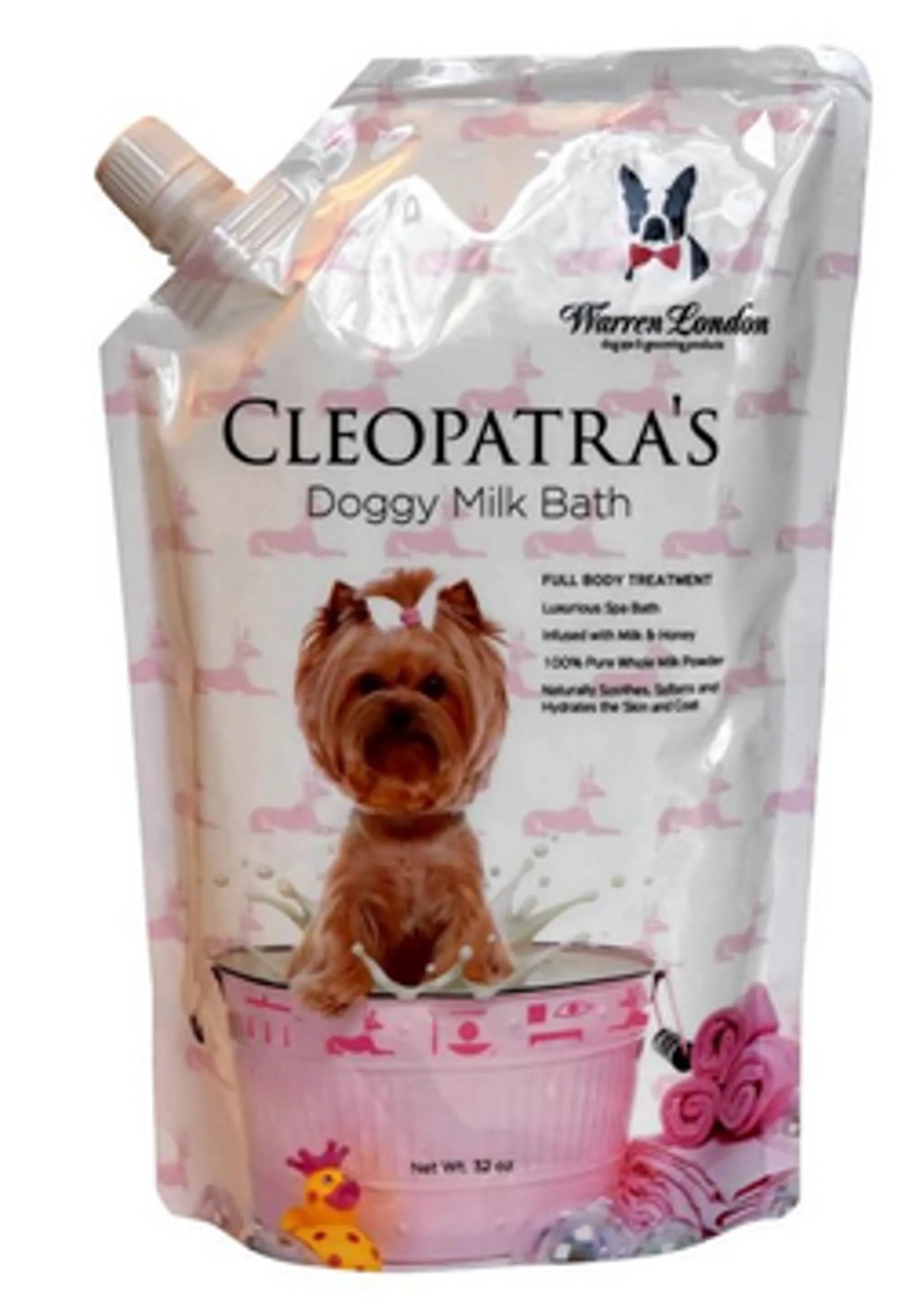 Cleopatra's Luxurious Doggy Milk Bath - Calming Pet Shampoo, 32 oz