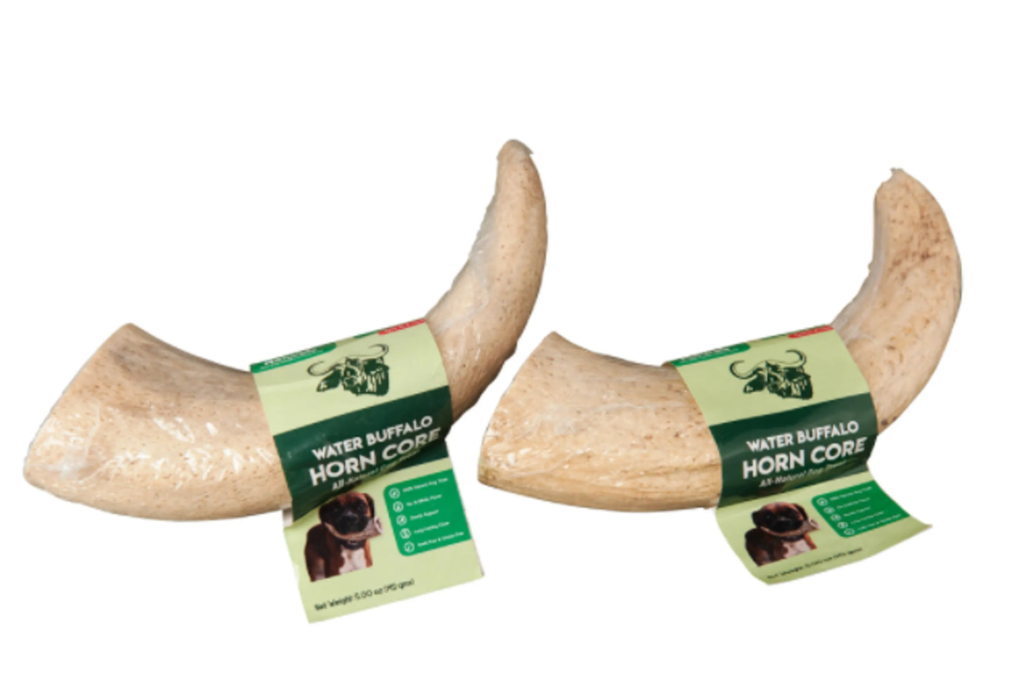 Natural Water Buffalo Horn Core Dog Treat - High Protein & Long-Lasting