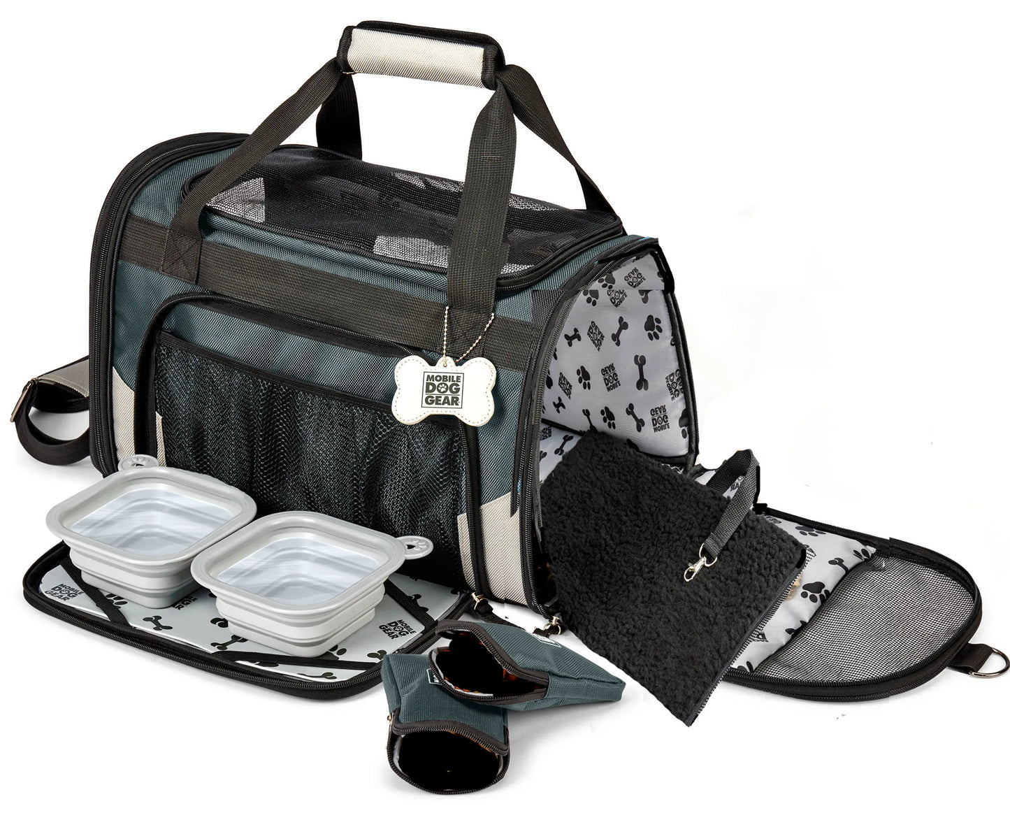 Mobile Dog Gear Pet Carrier Plus - All-in-One Carrier for Small Dogs