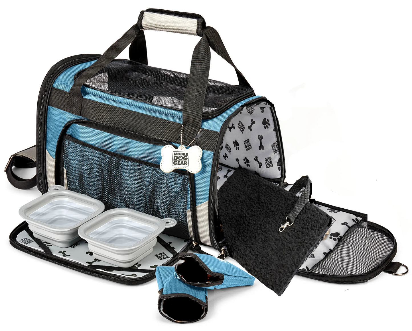 Mobile Dog Gear Pet Carrier Plus - All-in-One Carrier for Small Dogs