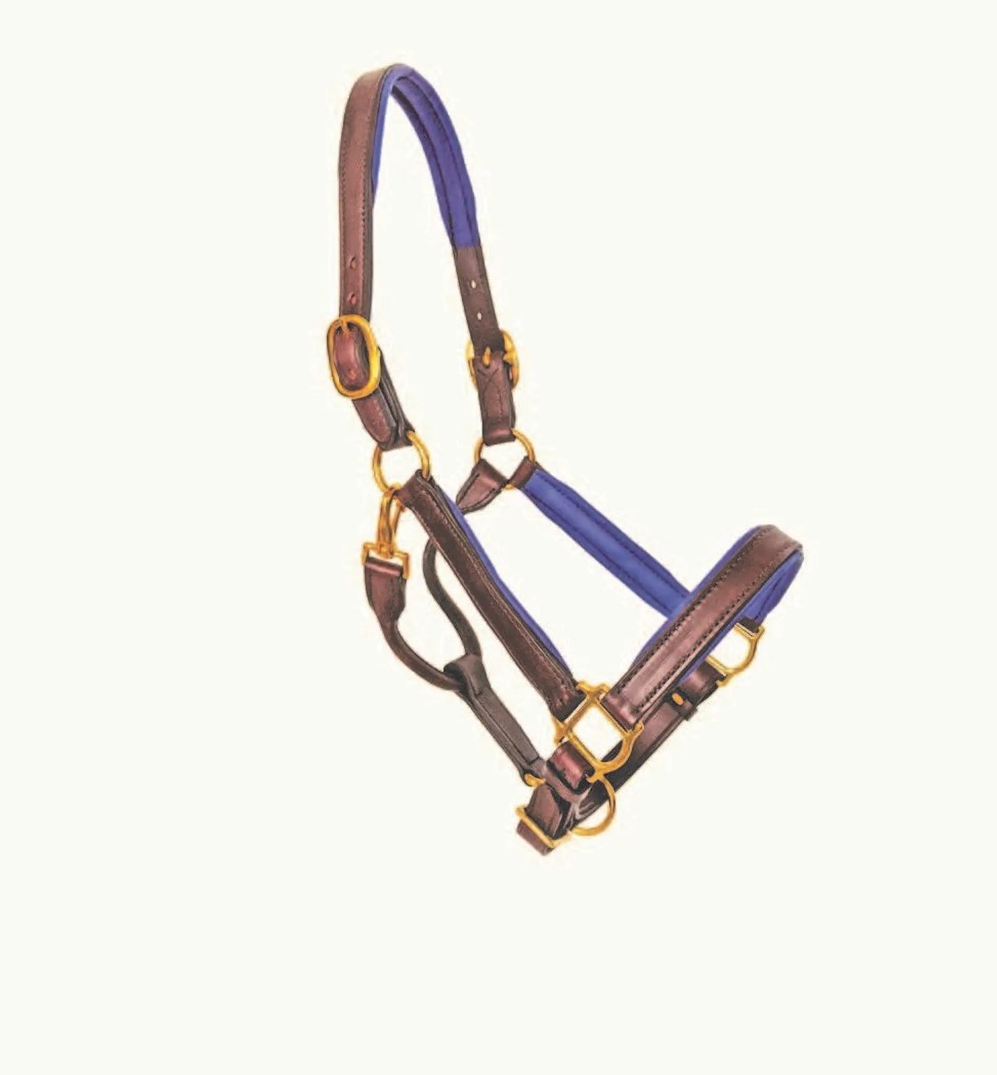 1" Brown Padded Halter
